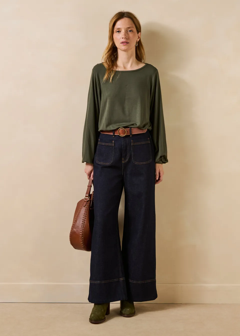 la-f-e-marabout-e-elga-jeans-dunkelblau-wide-leg-bio image 1