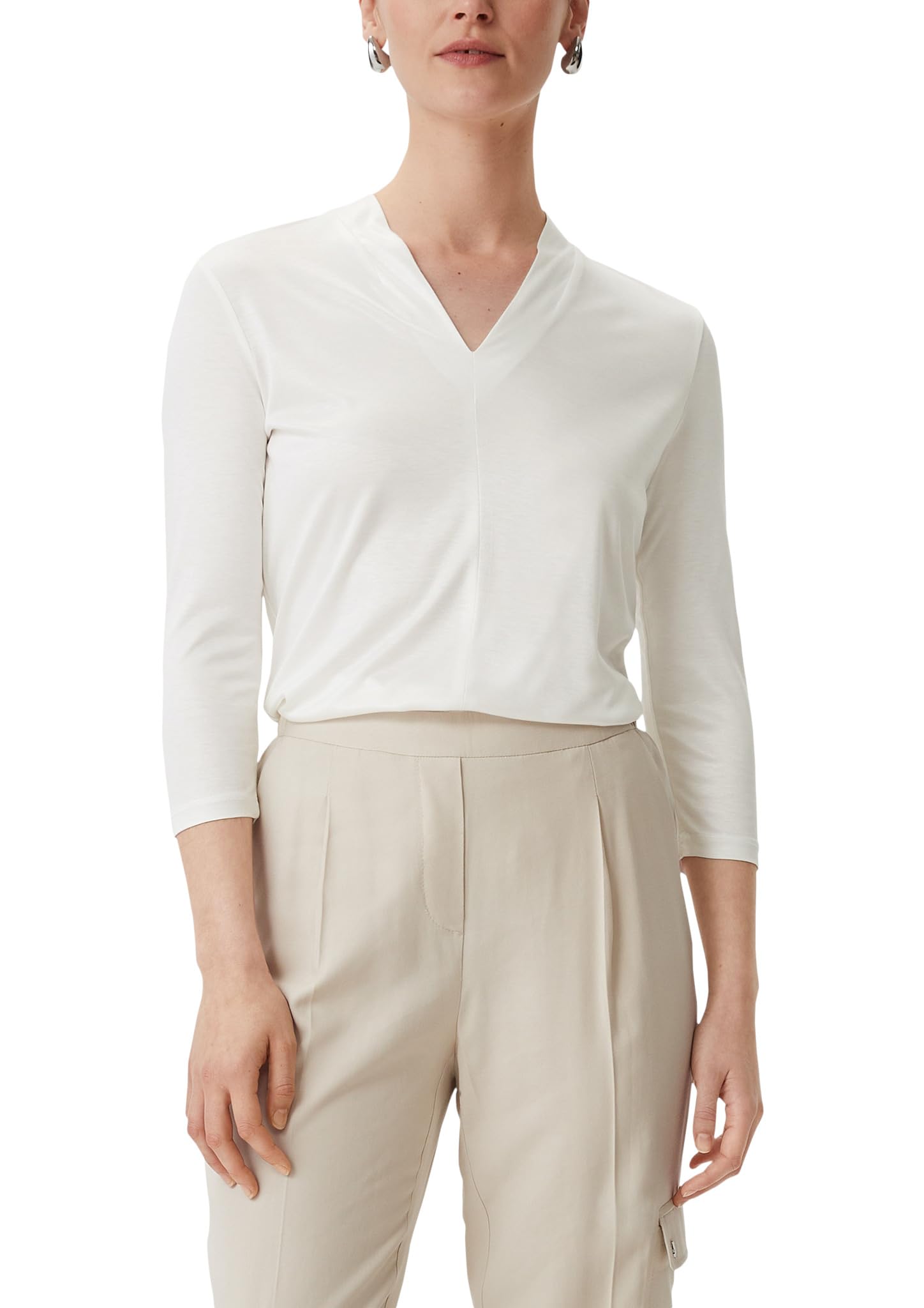 comma-2144615-t-shirt-damen-gr-40-wei-viskose image 5