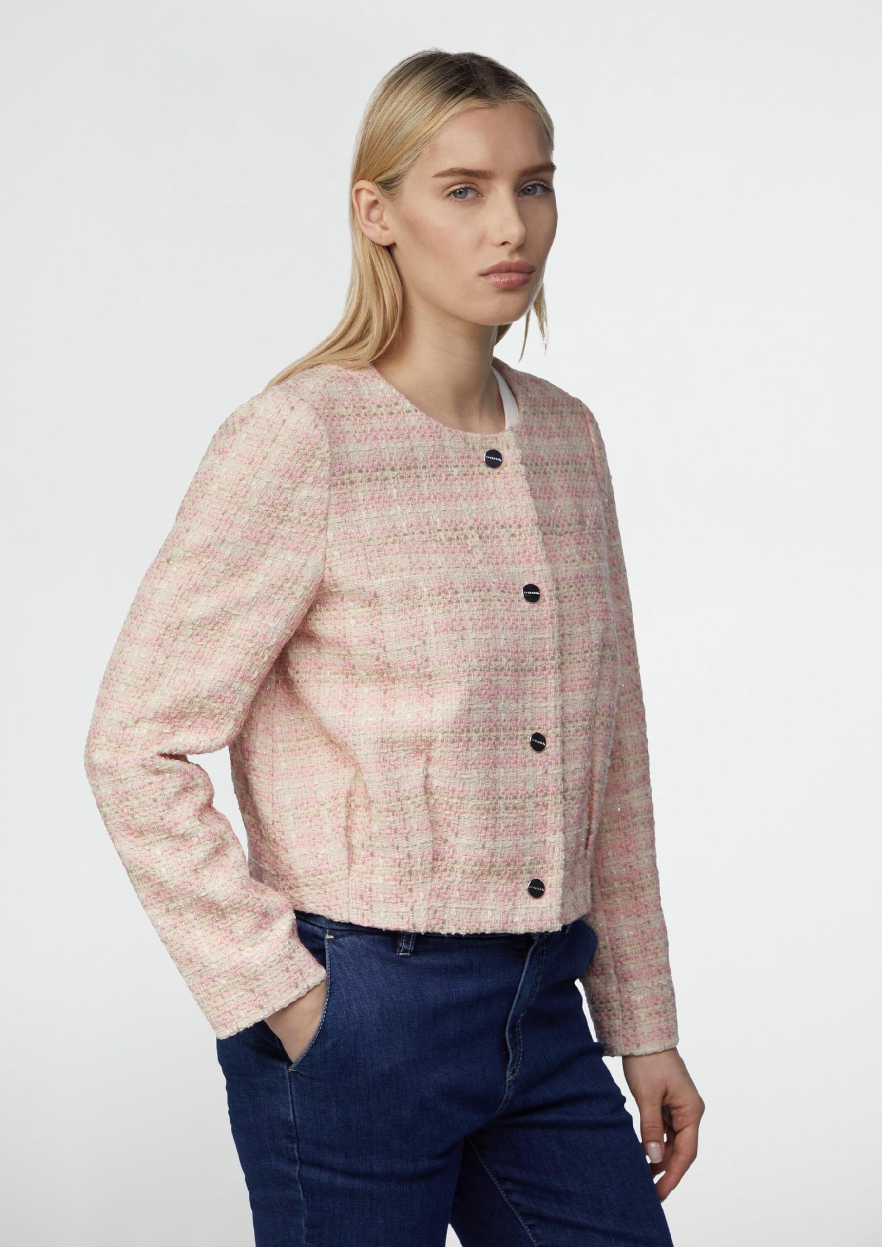 comma-tweed-jacke-boxy-fit-rundhals image 7