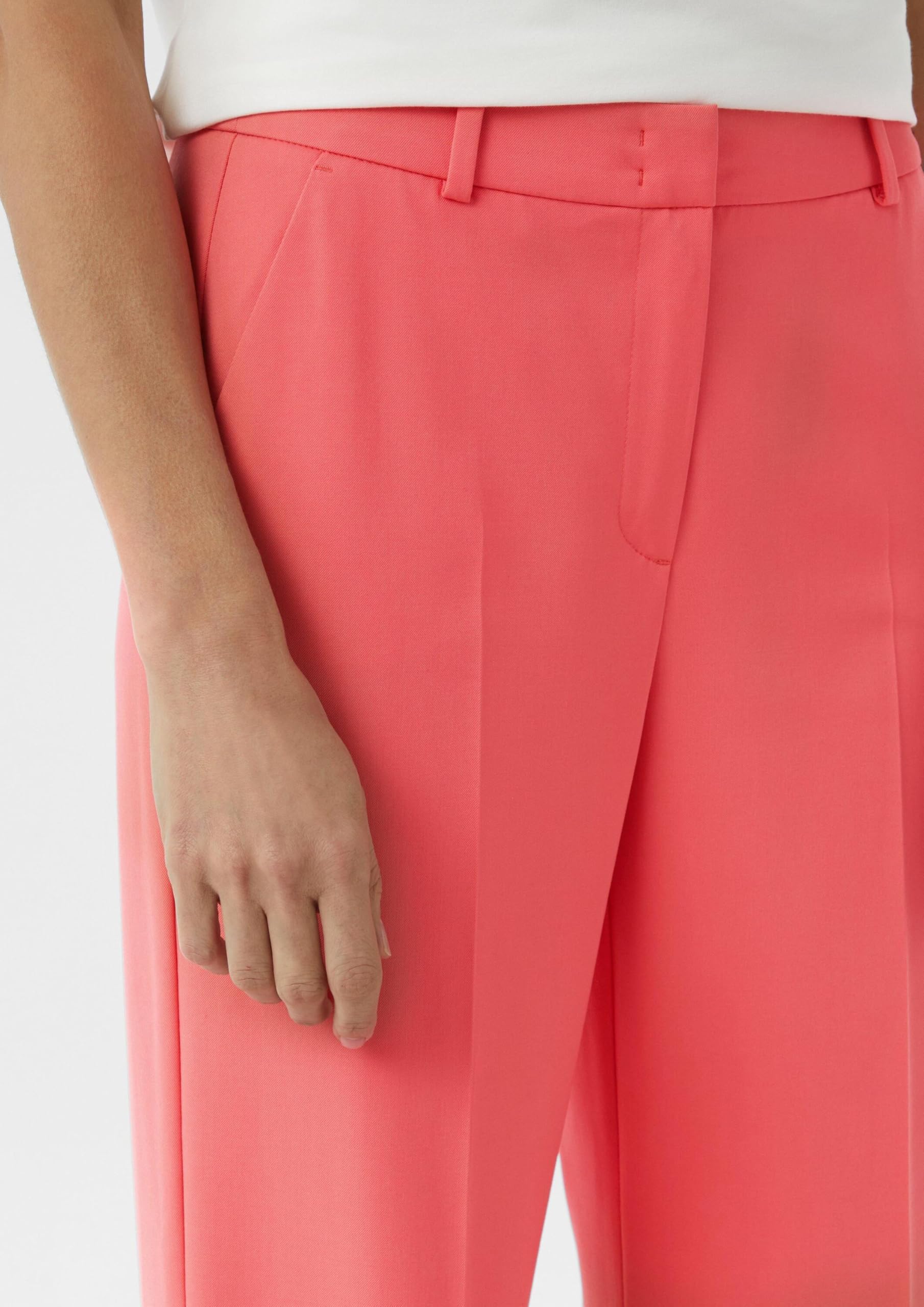 comma-marlenehose-hose-mit-weitem-bein-flie-end image 4