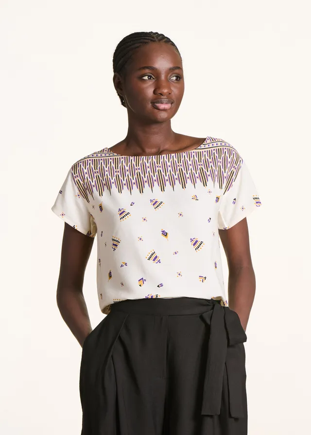 la-f-e-marabout-e-figeac-top-ecru-ethno-print-kurz image 1