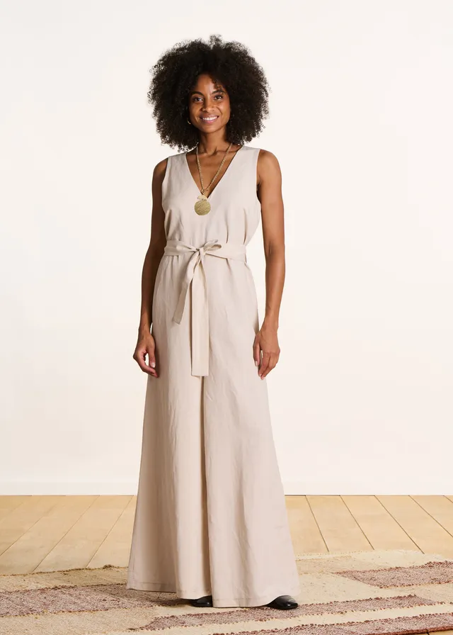 la-f-e-marabout-e-robes-combinaison-jumpsuit-rmellos-ecru image 1