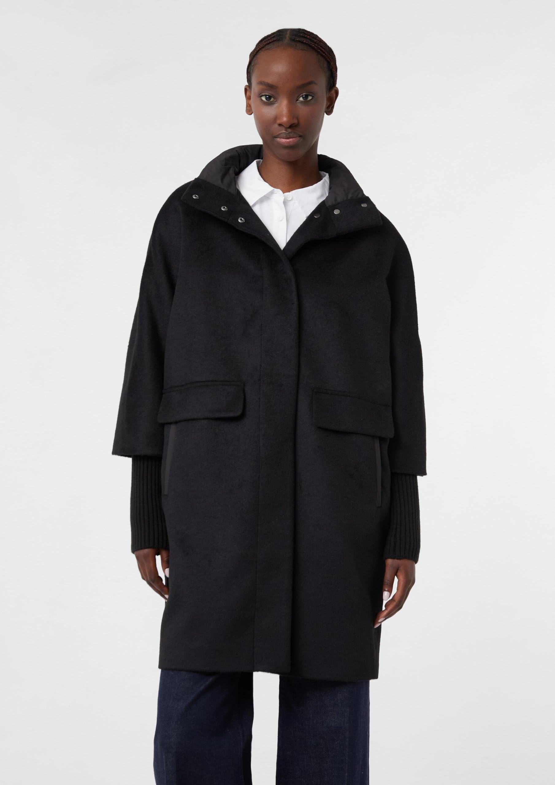 comma-coats-outdoor-mantel-stehkragen-schwarz-gr-44 image 3