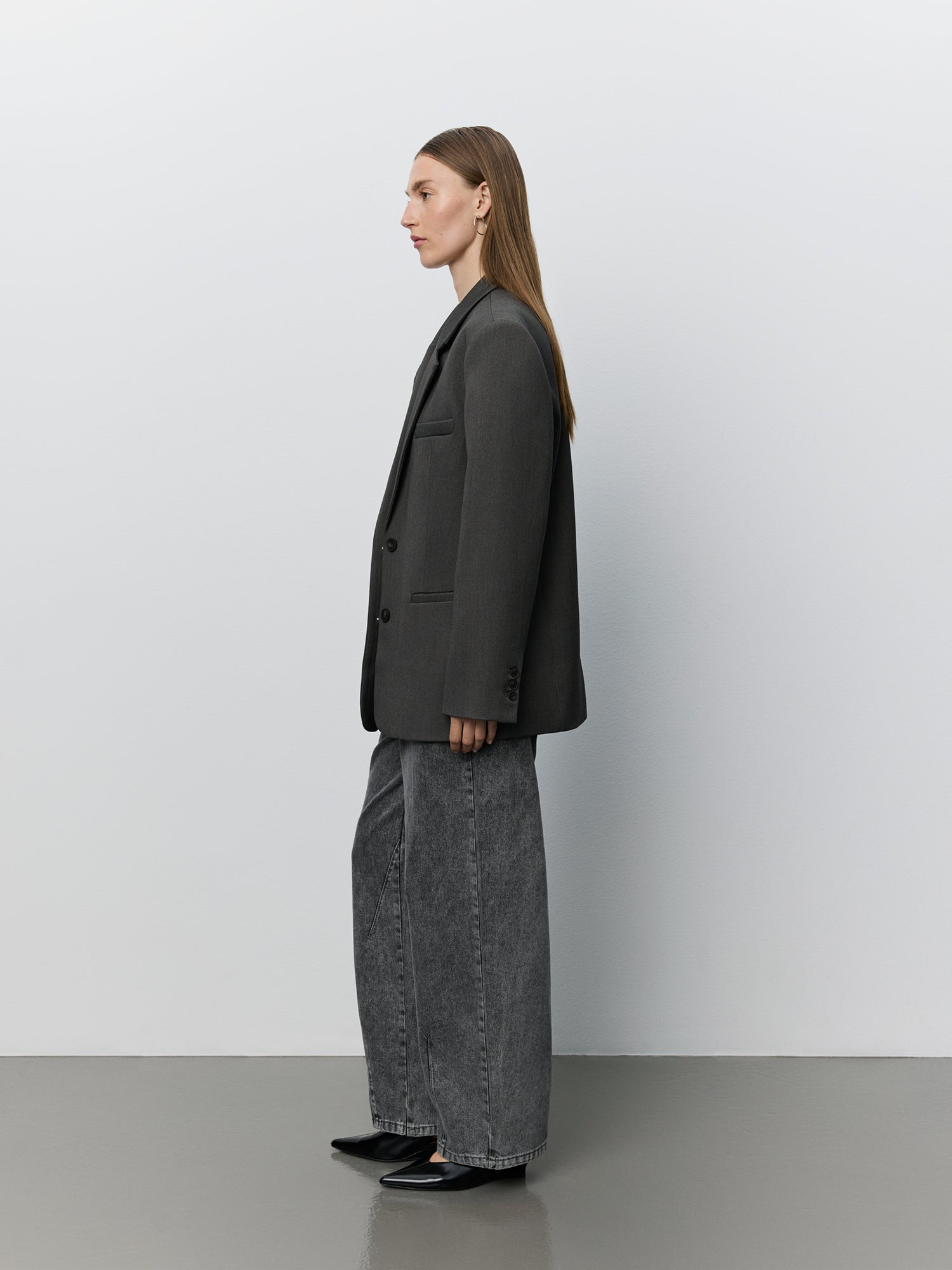 sofie-schnoor-women-kaisw-blazer-grau-meliert-oversize image 3