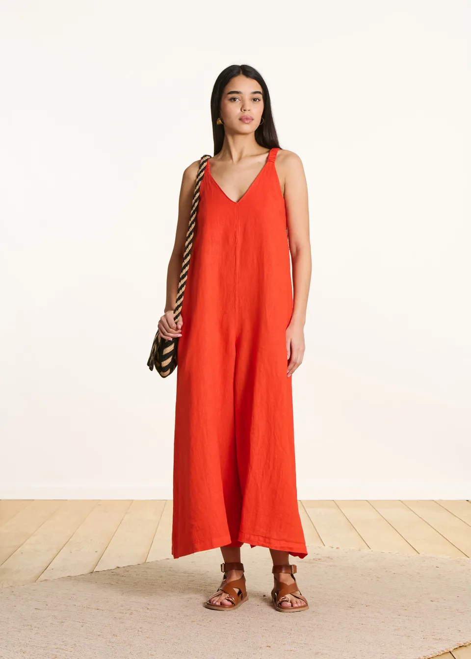 la-f-e-marabout-e-fareli-overall-orange-leinen-34-46 image 1