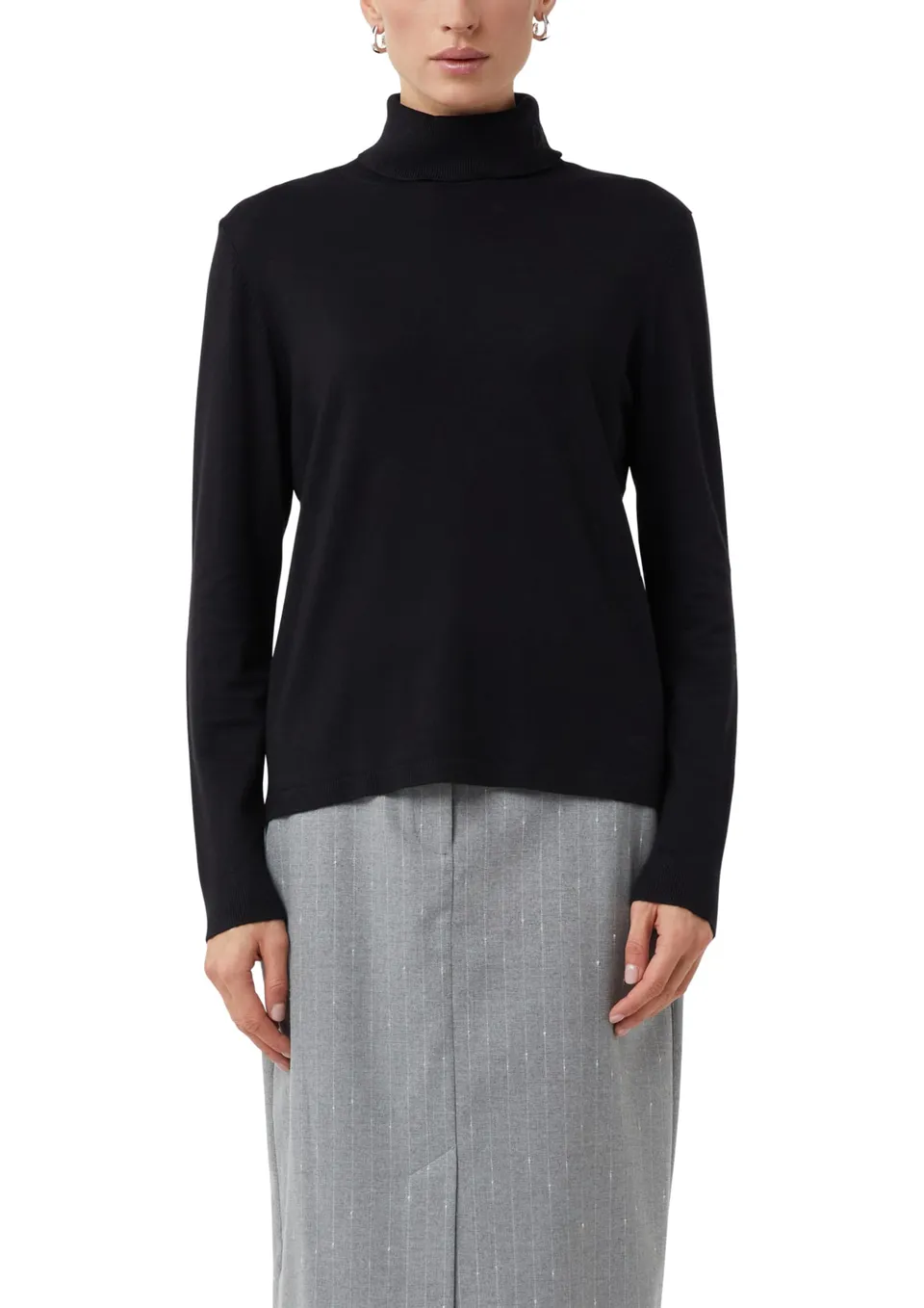 comma-rollkragenpullover-logo-strickpullover-gr-n image 1