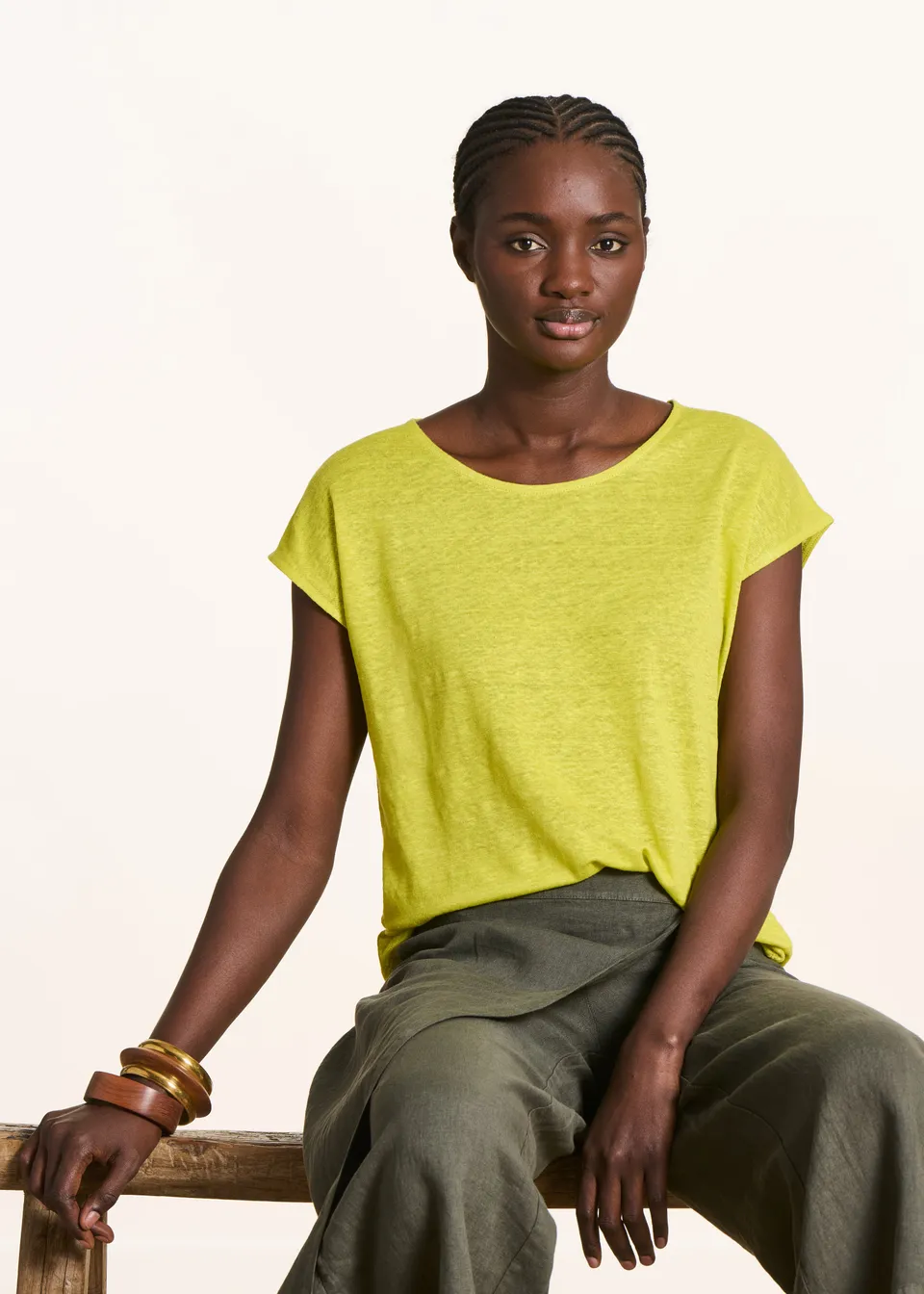la-f-e-marabout-e-virano-t-shirt-gr-n-leinen image 1