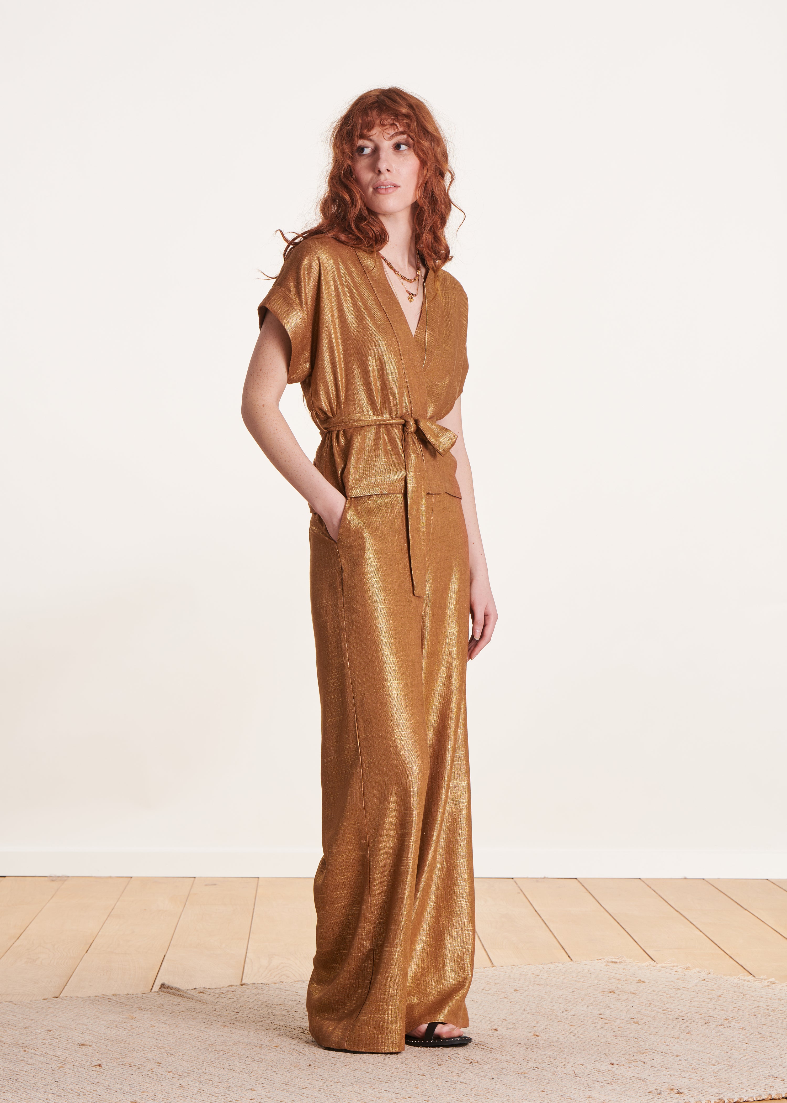 la-f-e-marabout-e-david-kimonojacke-bronze-leinen image 2