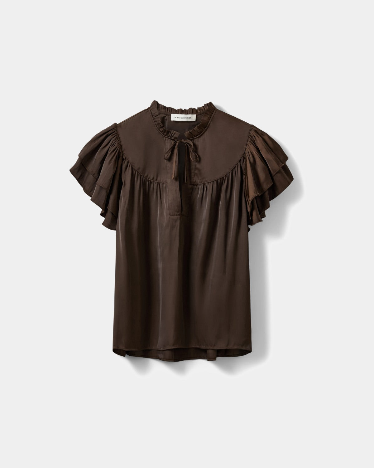 sofie-schnoor-women-lalilasw-r-schenbluse-braun-v-ausschnitt image 1