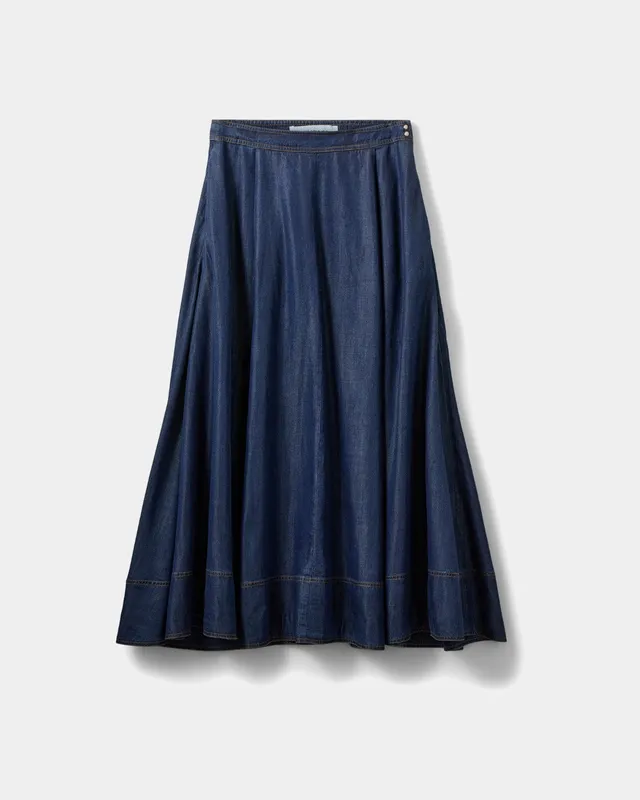 sofie-schnoor-women-noorsw-jeansrock-maxi-dunkelblau-lyocell image 1