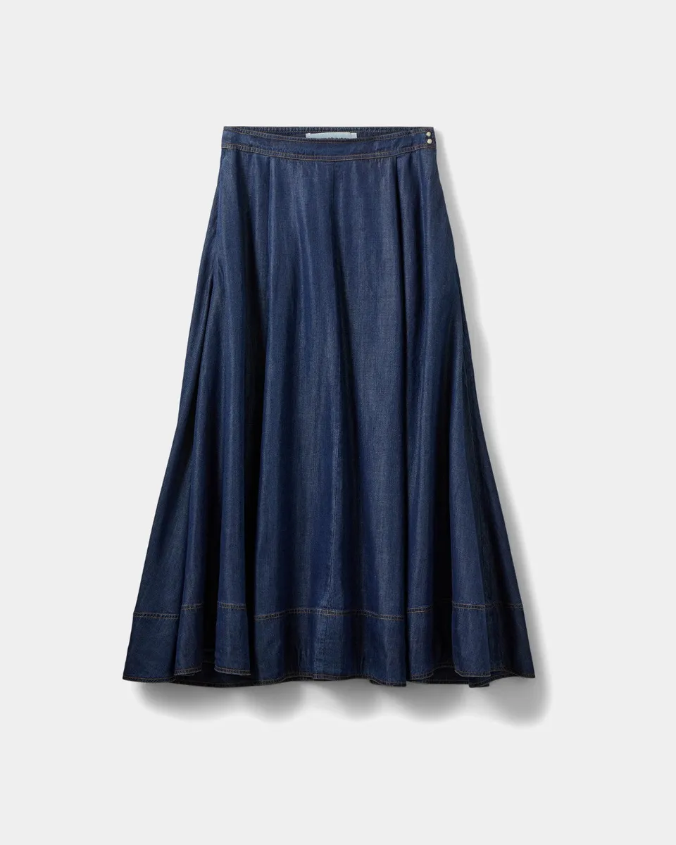 sofie-schnoor-women-noorsw-jeansrock-maxi-dunkelblau-lyocell image 1