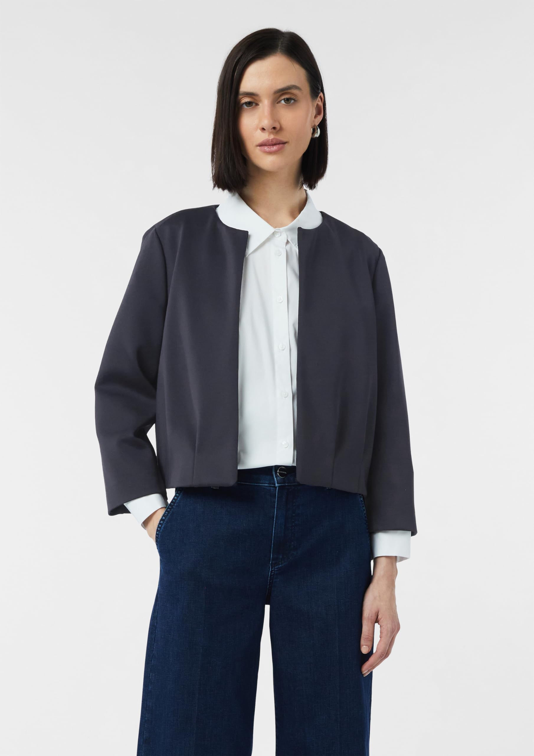 comma-scuba-jacke-boxy-fit-jacke-gr-e-44-navy-offen image 3
