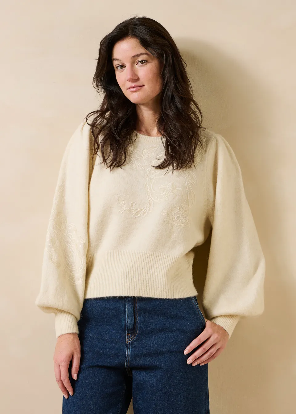 la-f-e-marabout-e-galaxy-pullover-ecru-stick-xs-xl image 1