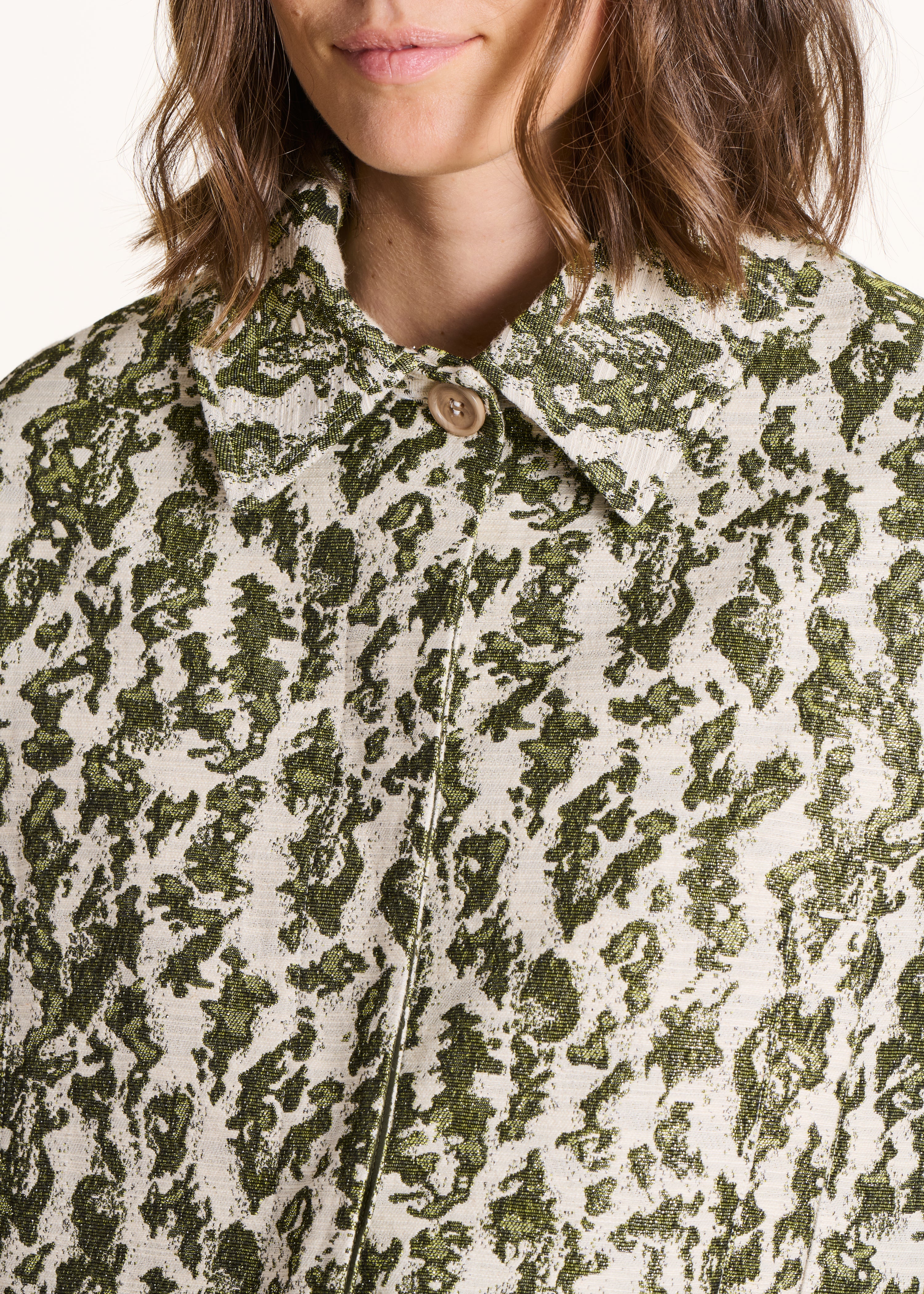 la-f-e-marabout-e-dovane-mantel-khaki-jacquard-3-4 image 5