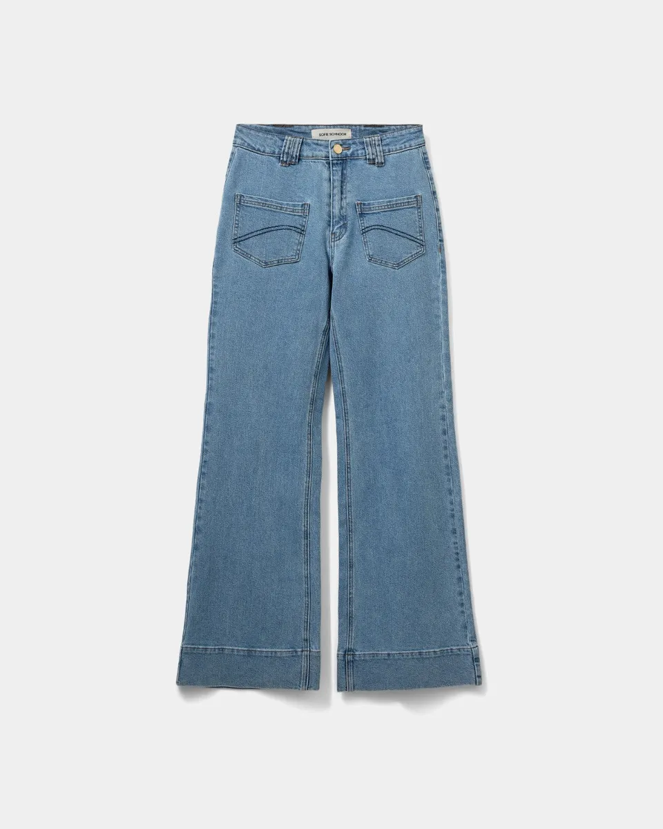 sofie-schnoor-women-lisbonsw-jeans-denim-blue-flared image 1