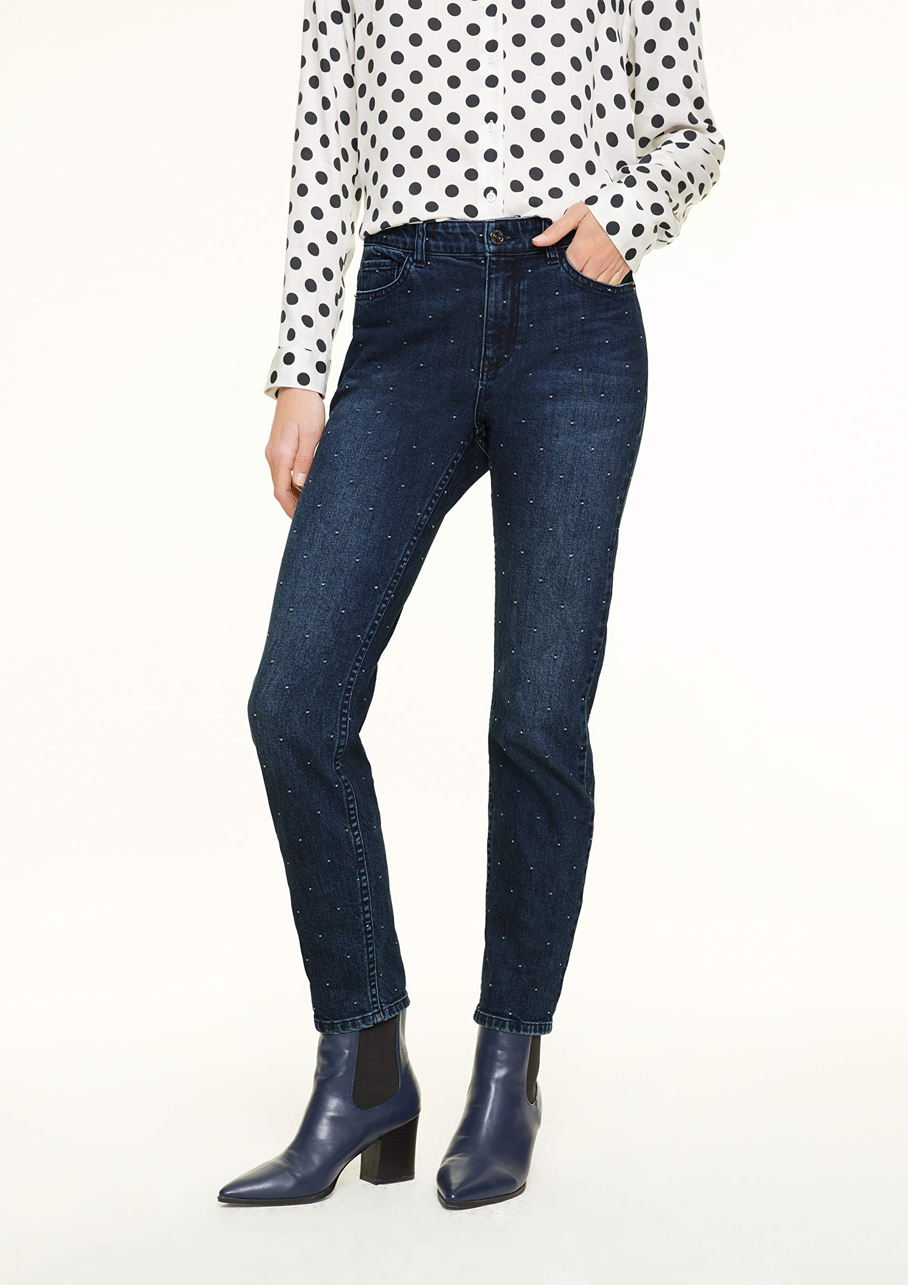 comma-jeans-slim-gr-38-mittlere-waschung-stick-punkte image 2