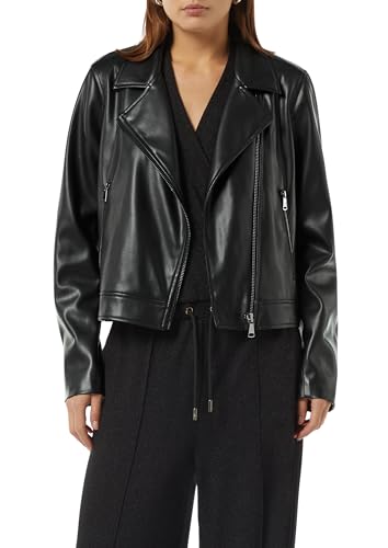 comma-klassische-bikerjacke-lederimitat-jacke-gr-e-42 image 8