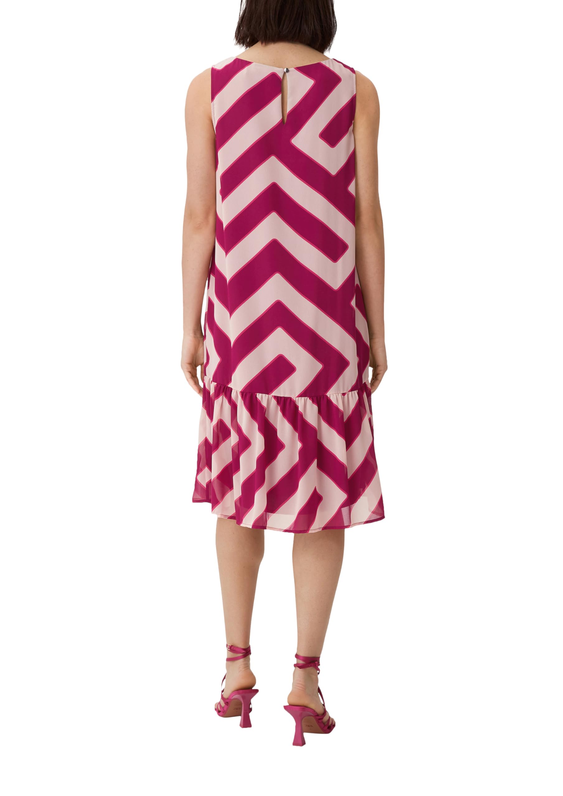 comma-dresses-midikleid-volants-fuchsia-gr-34 image 2