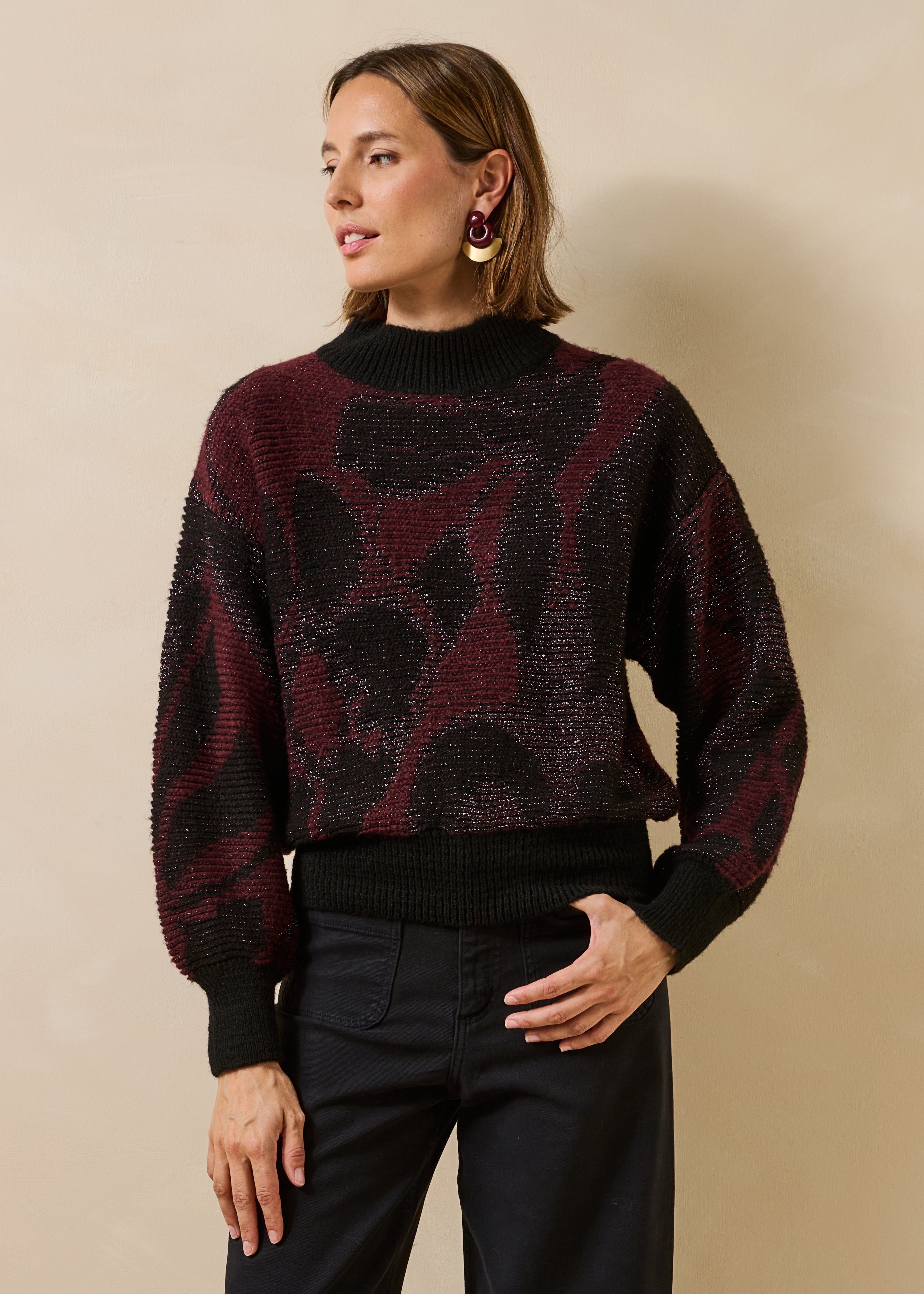 la-f-e-marabout-e-granada-pullover-jacquard-bordeaux-gr-1-3 image 1