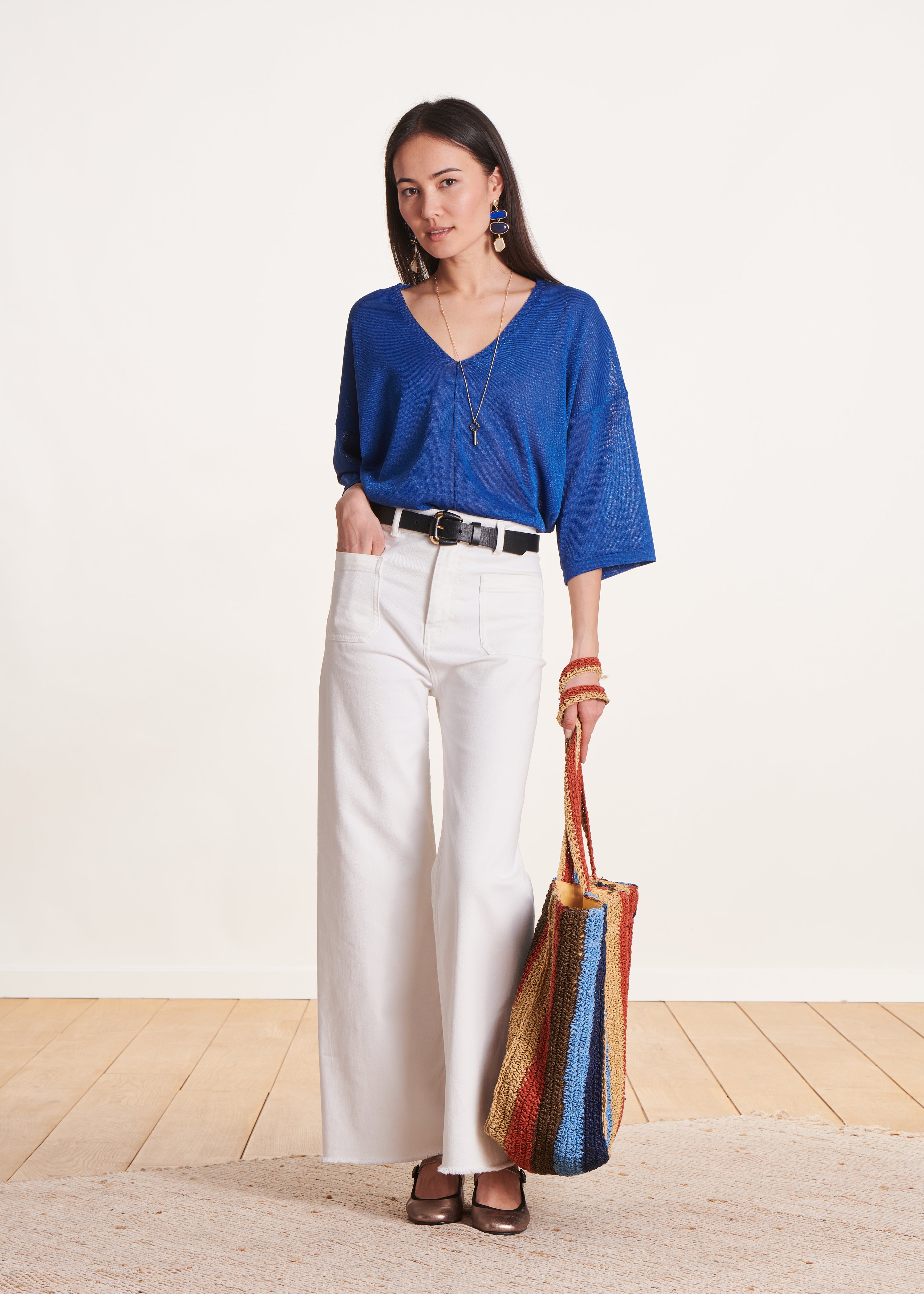 la-f-e-marabout-e-dorka-pullover-oversize-blau-roi-gr-1-3 image 2