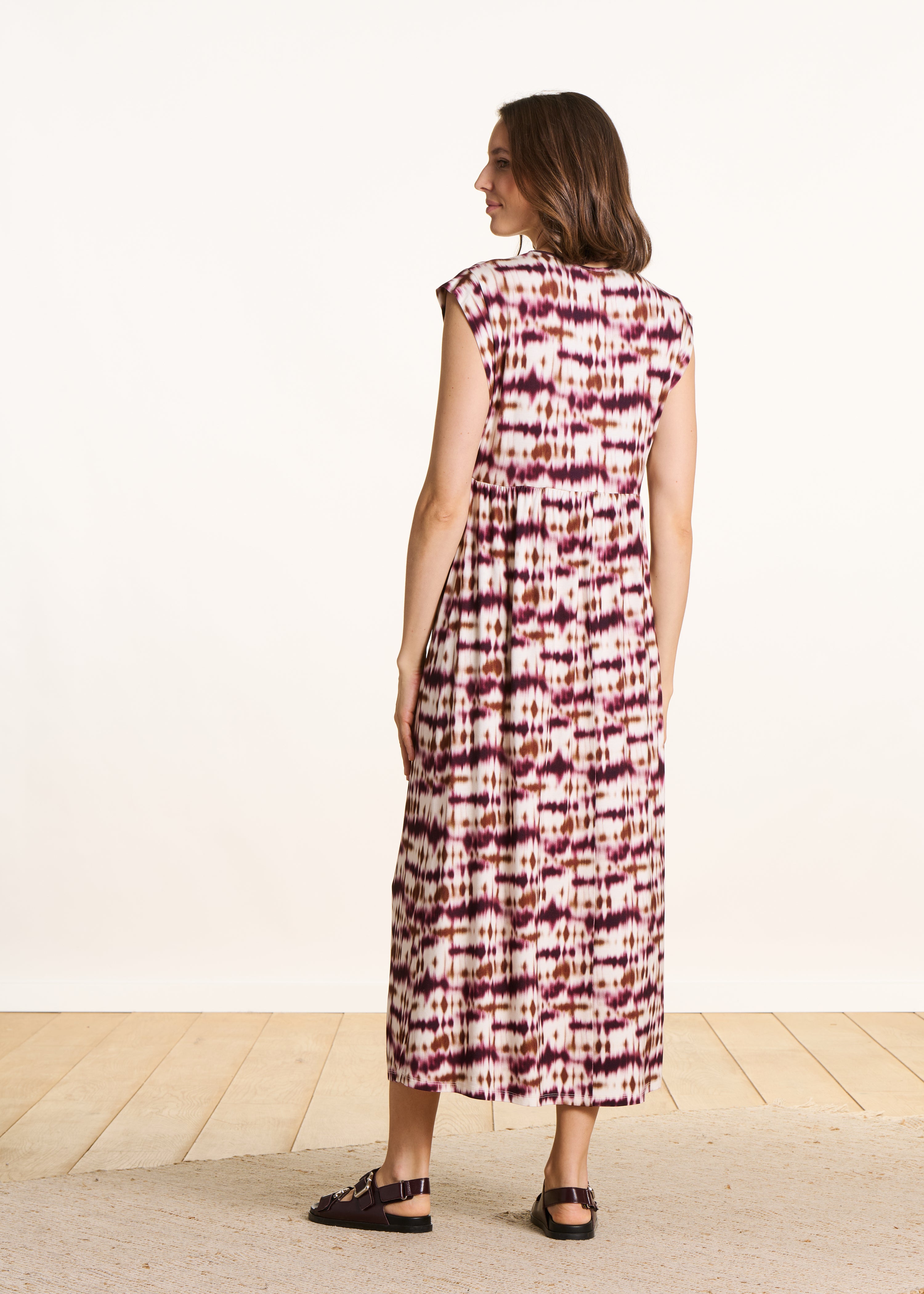 la-f-e-marabout-e-drazic-midikleid-bordeaux-tie-dye-viskose image 2