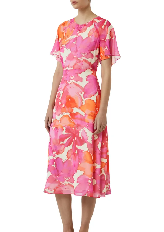 comma-midi-kleid-all-over-print-kleid-gr-44 image 1