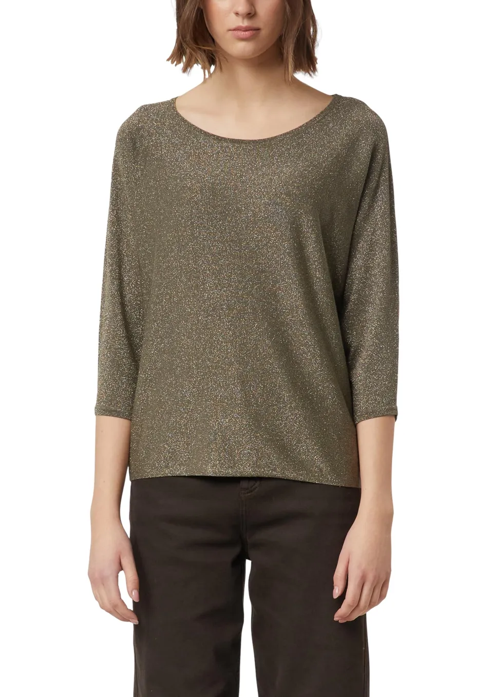 comma-feinstrickpullover-mit-glitzergarn-3-4-arm-gr-38 image 1