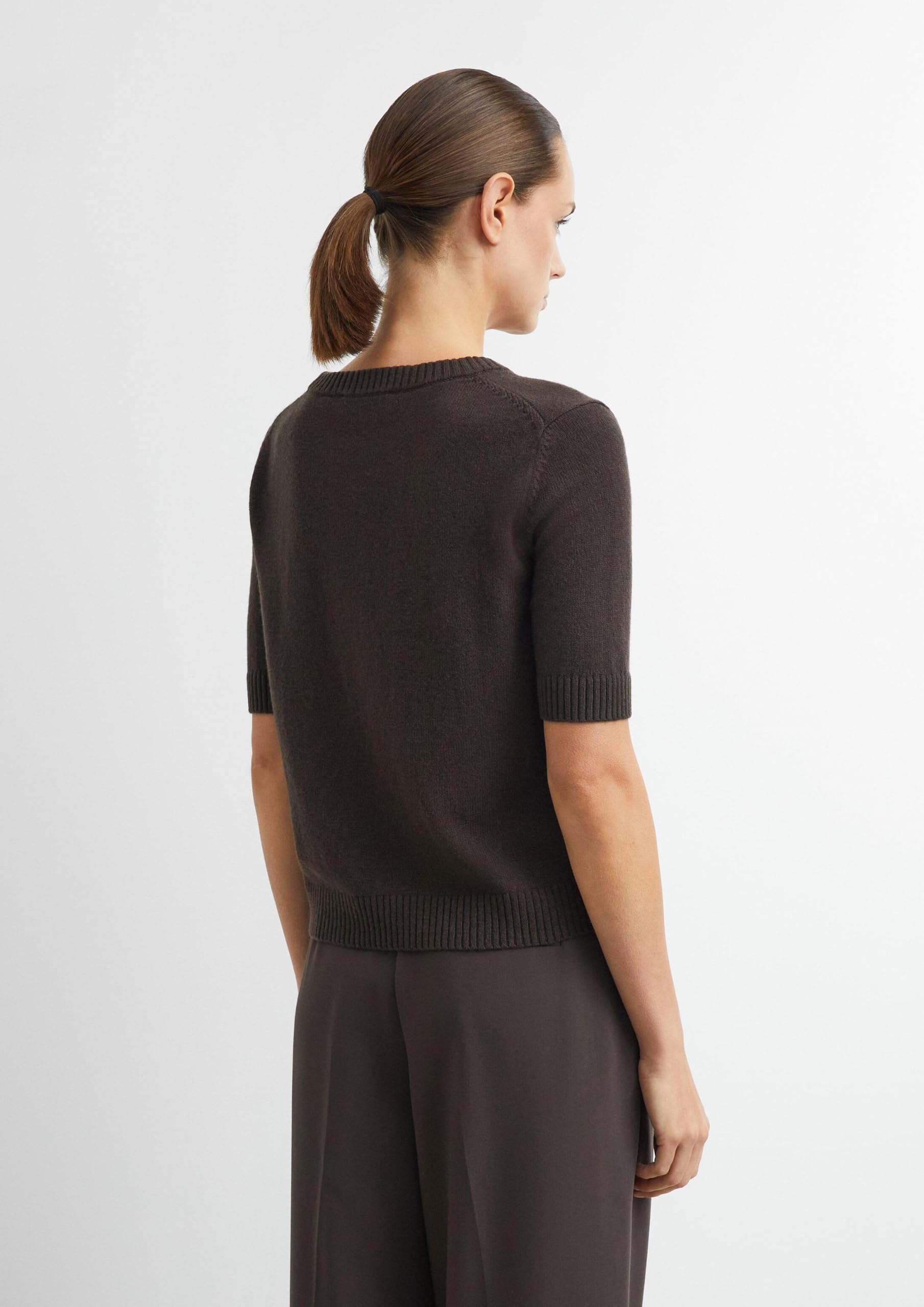 comma-knitwear-strickpullover-kurzarm-gr-34-dunkelbraun image 7