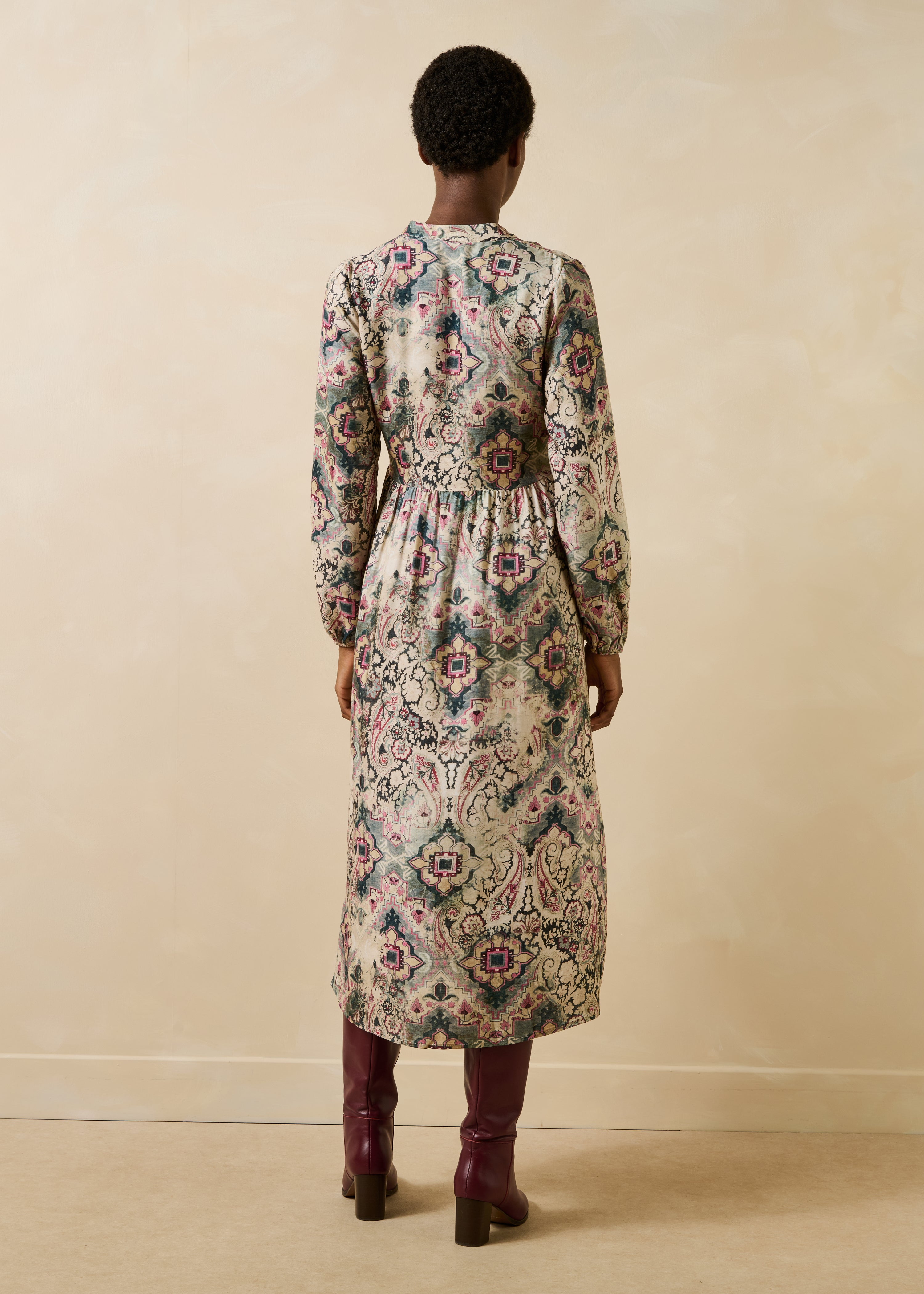 la-f-e-marabout-e-groquet-kleid-ecru-print-gr-38 image 2