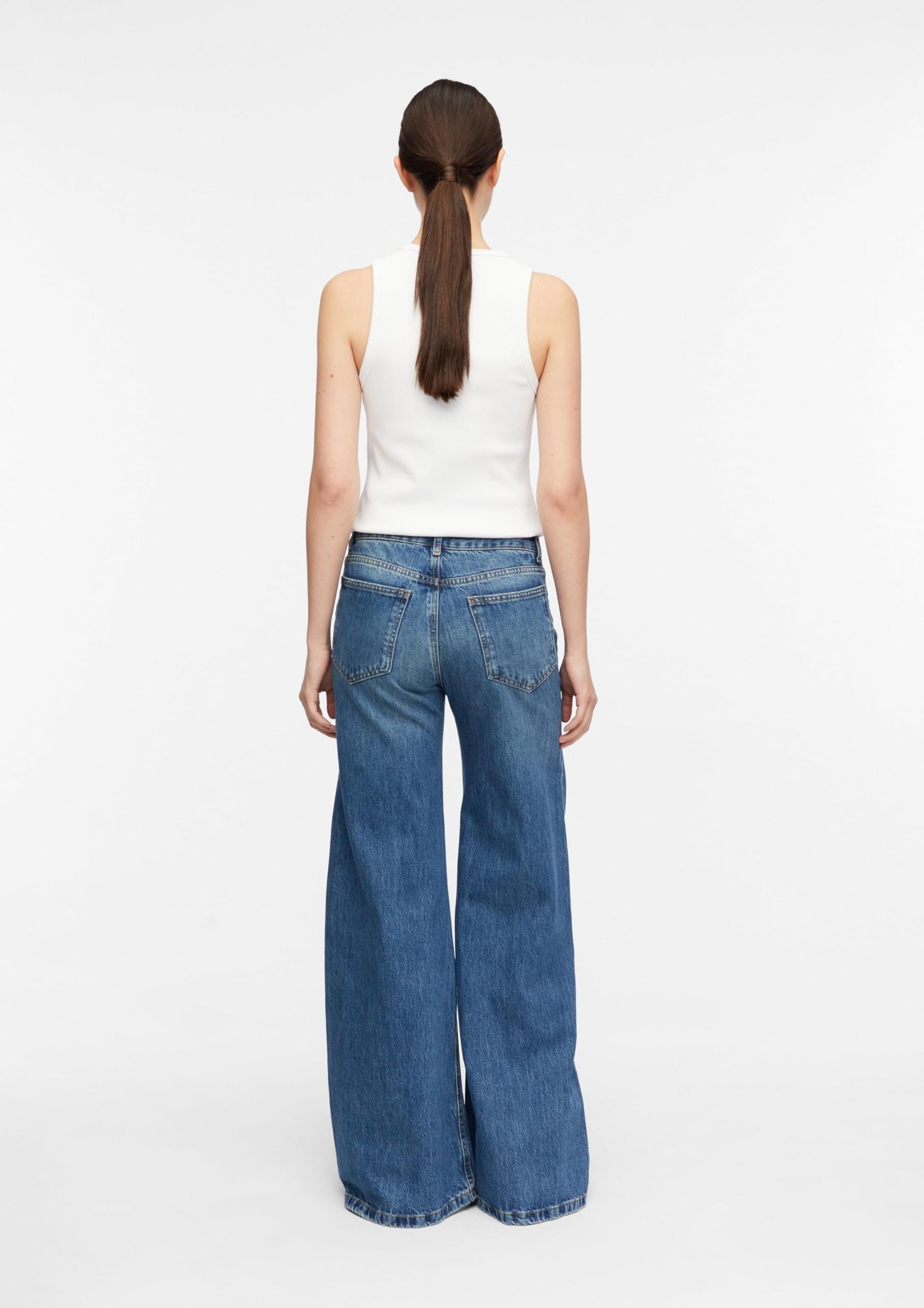 comma-jeans-wide-leg-high-rise-damen-jeans-mit-faltendetail image 7