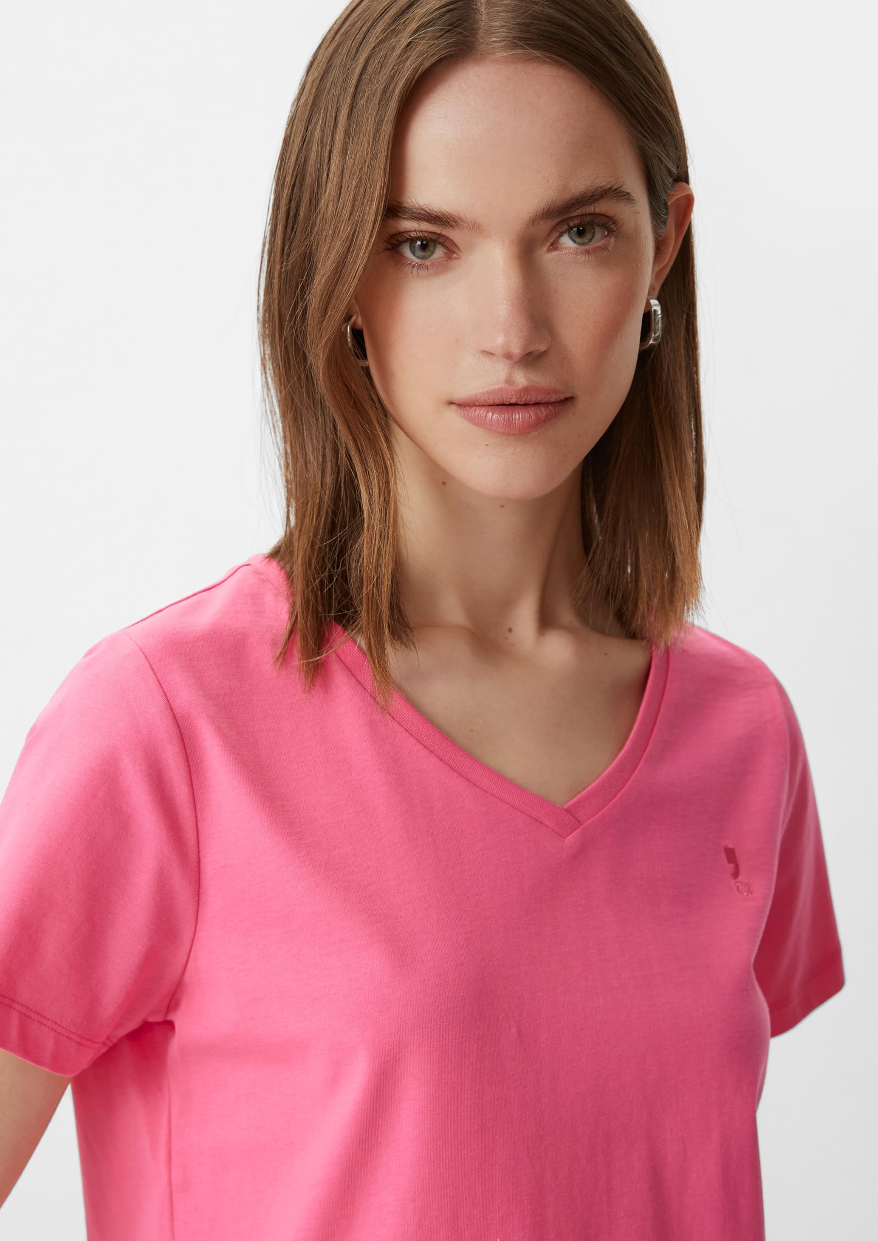 comma-basic-t-shirt-v-ausschnitt-baumwolle-0100 image 3