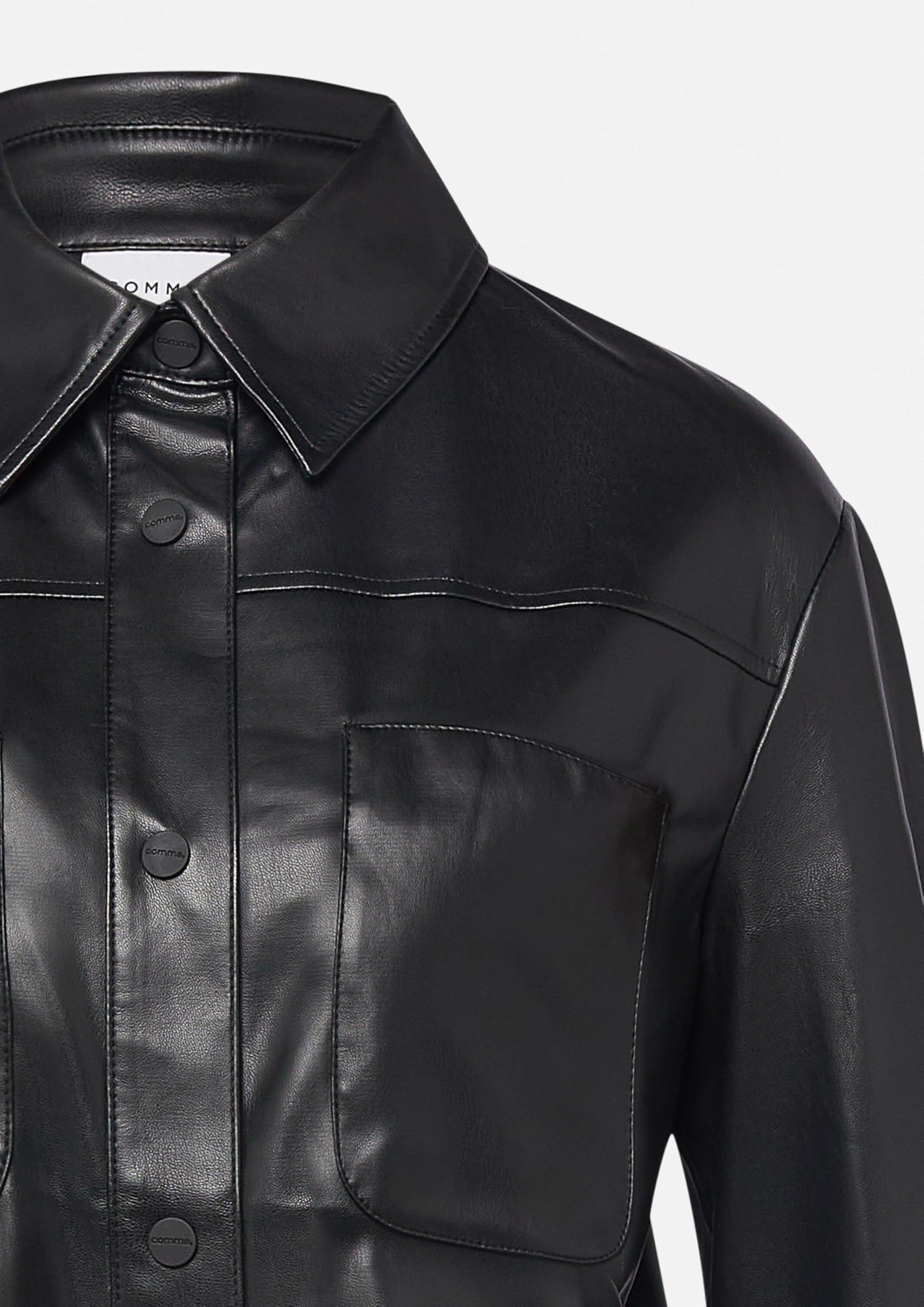comma-overshirt-kunstleder-jacke-gr-e-44-schwarz image 6