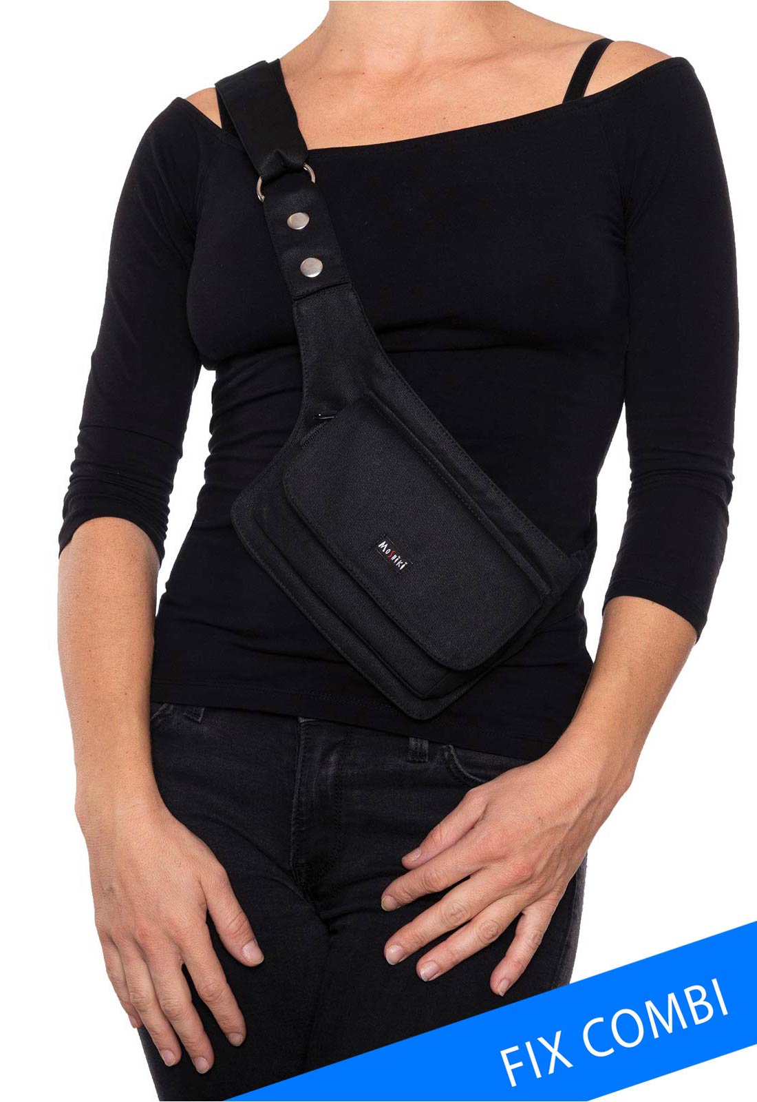 moshiki-side-pocket-14-black-g-rteltasche-baumwolle-schwarz image 2