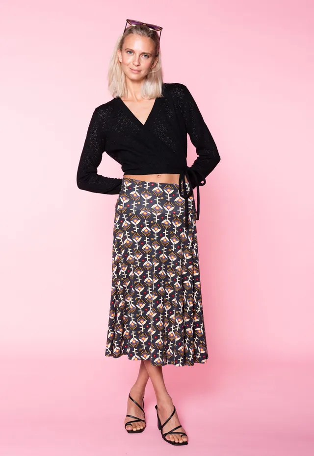 moshiki-hot-cookie-s26skirt-v2-midirock-viskose-midnight-sunshine image 1