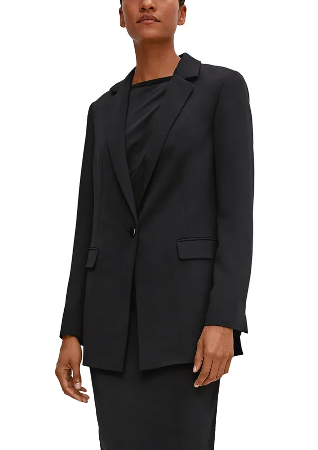 comma-blazers-business-blazer-twill-reverskragen-damen image 1