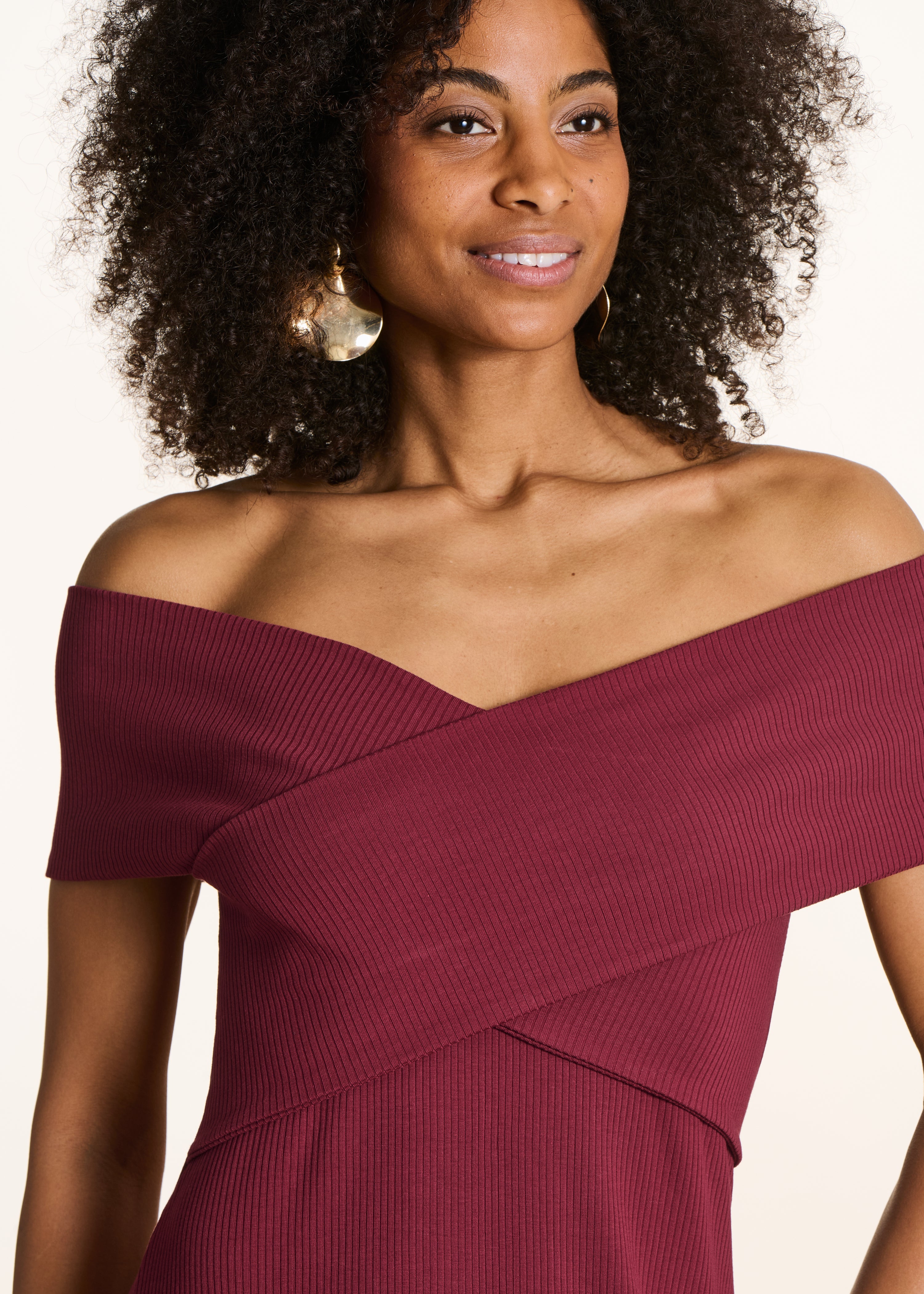 la-f-e-marabout-e-faon-kleid-bordeaux-bardot-midi-xs-xl image 5