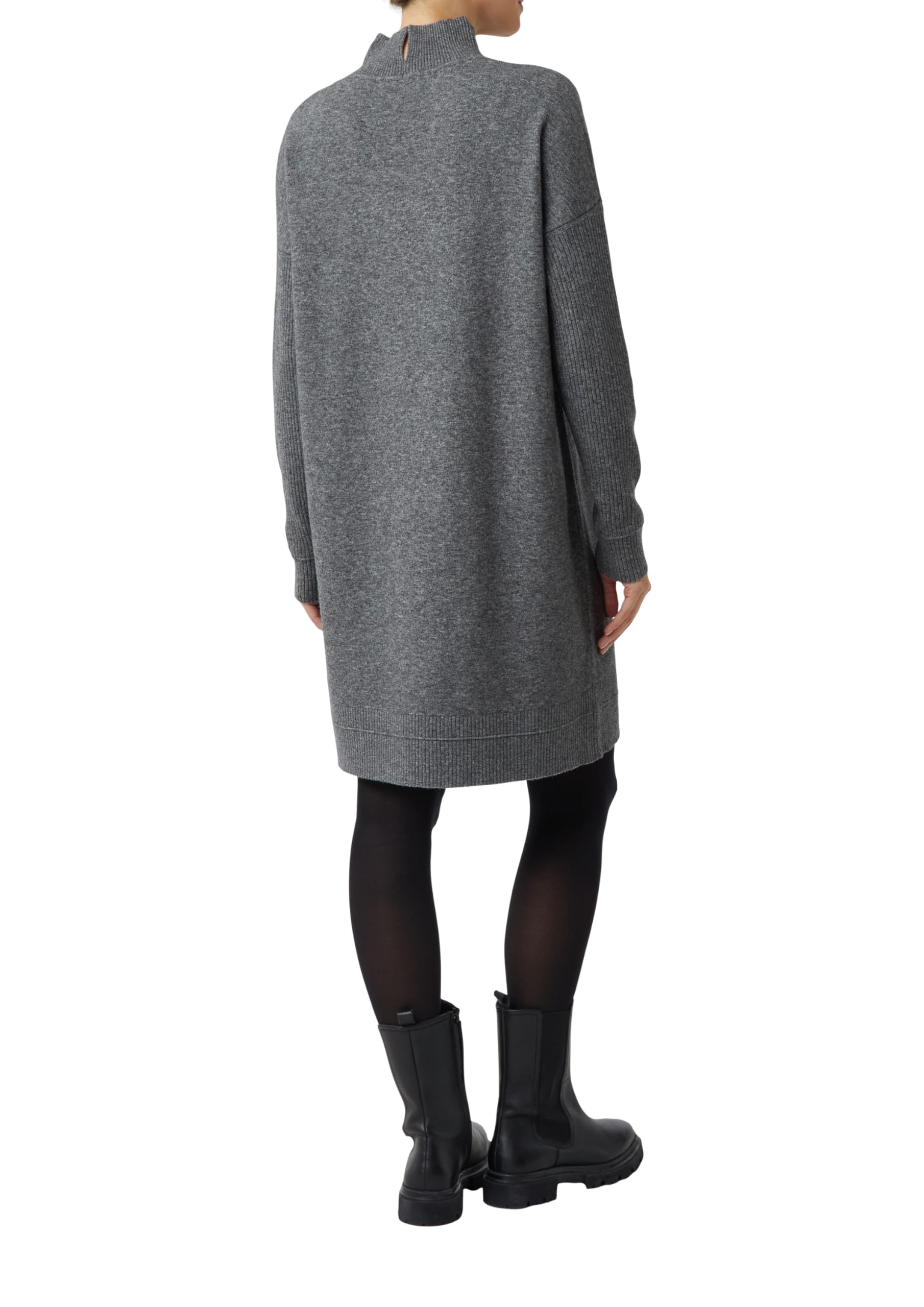 comma-strickkleid-stehkragen-wollmix-kleid-gr-e-m image 2