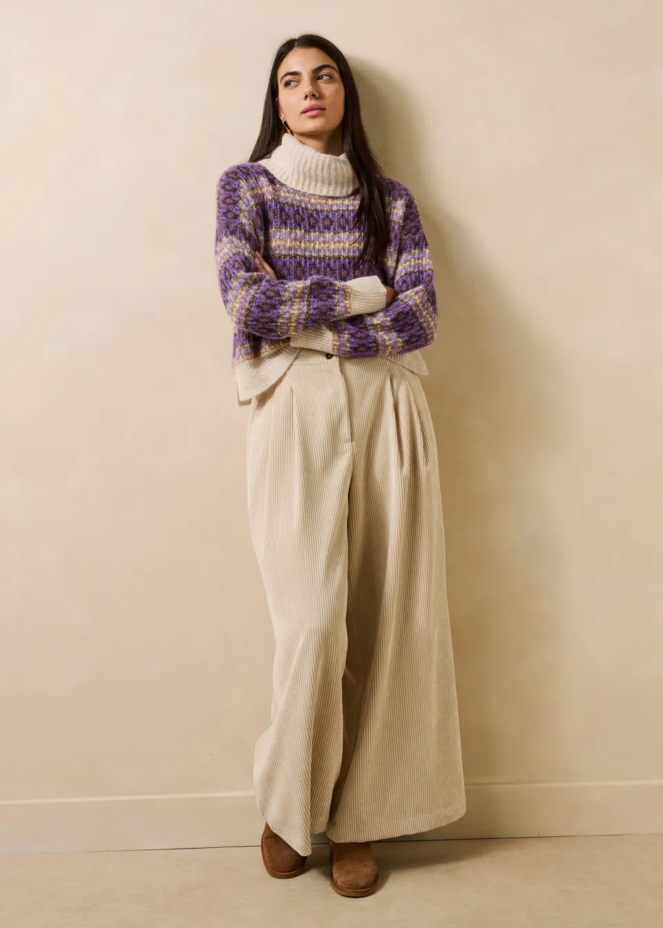 la-f-e-marabout-e-geneve-hose-beige-cord-weit-gr-36 image 1