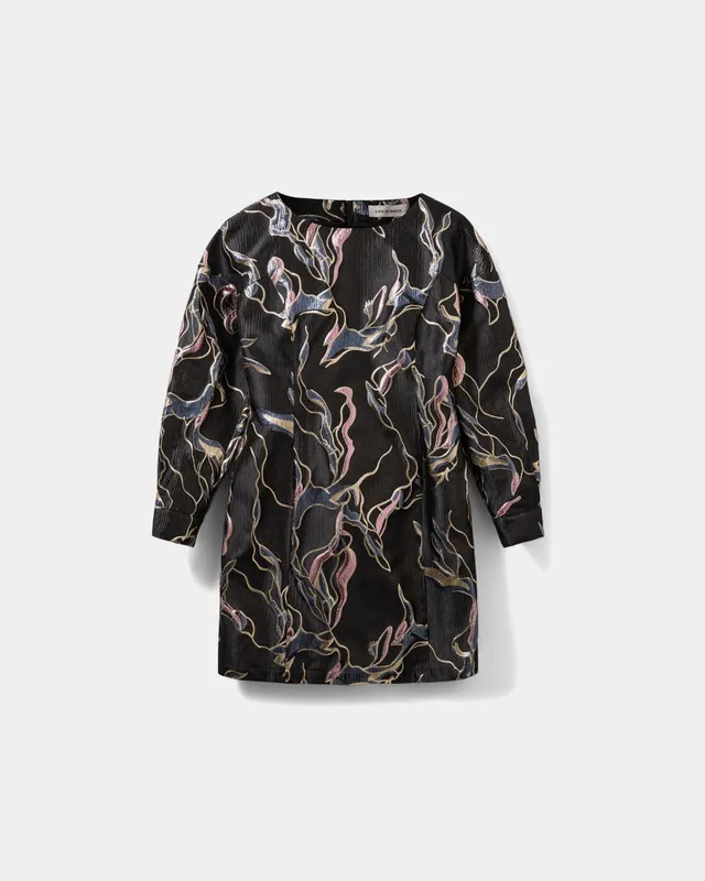 sofie-schnoor-women-zolasw-midikleid-schwarz-lurex-langarm image 1
