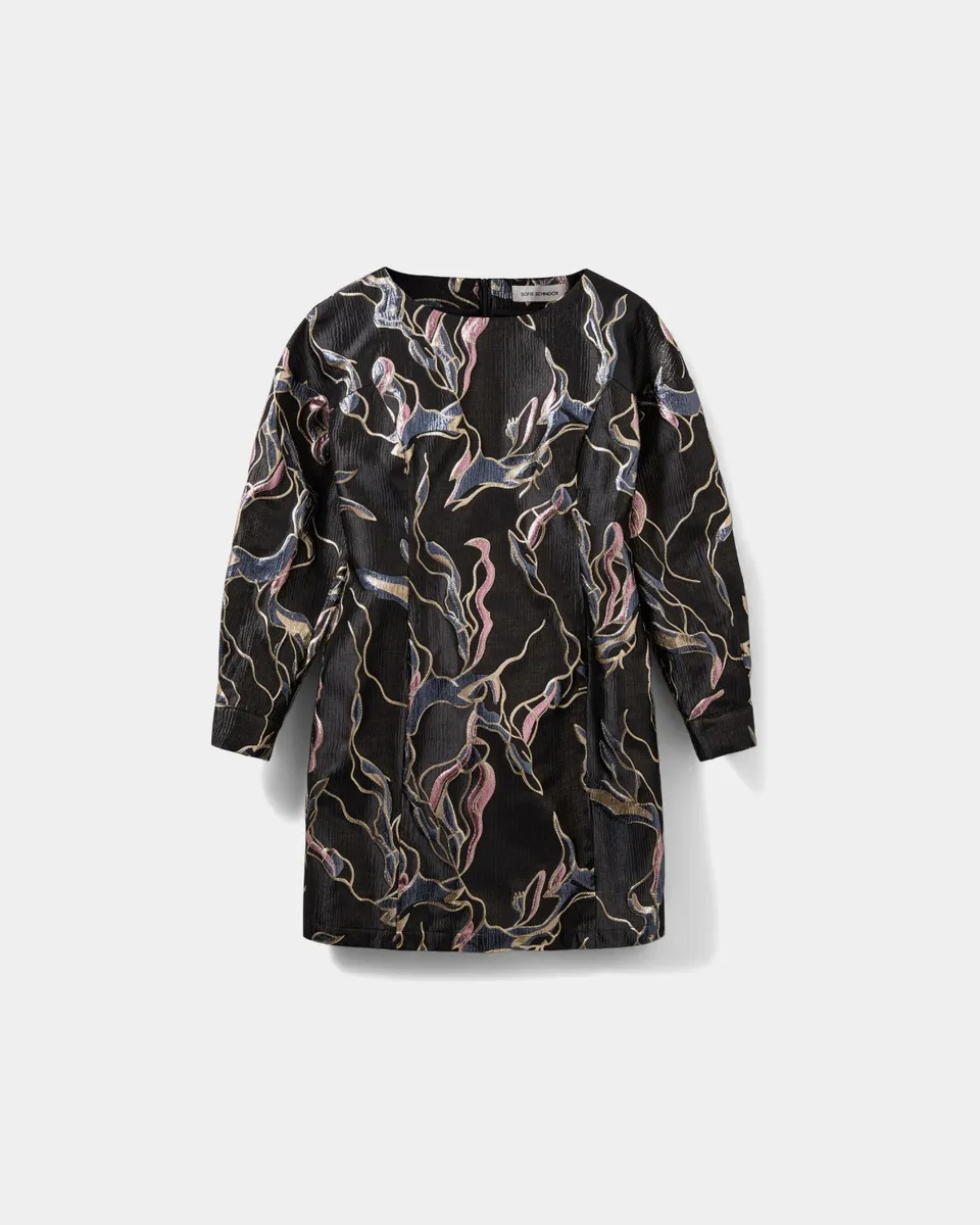 sofie-schnoor-women-zolasw-midikleid-schwarz-lurex-langarm image 1