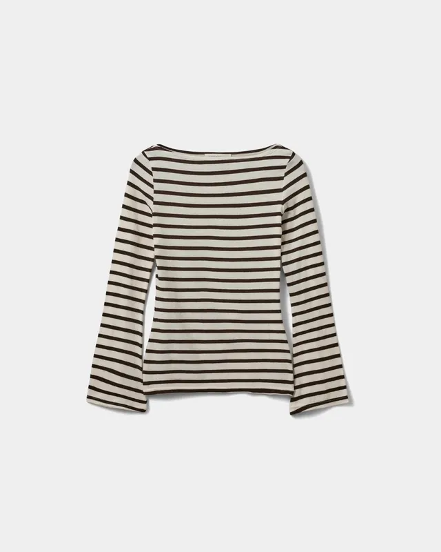 sofie-schnoor-women-cecesw-langarmshirt-brown-striped image 1