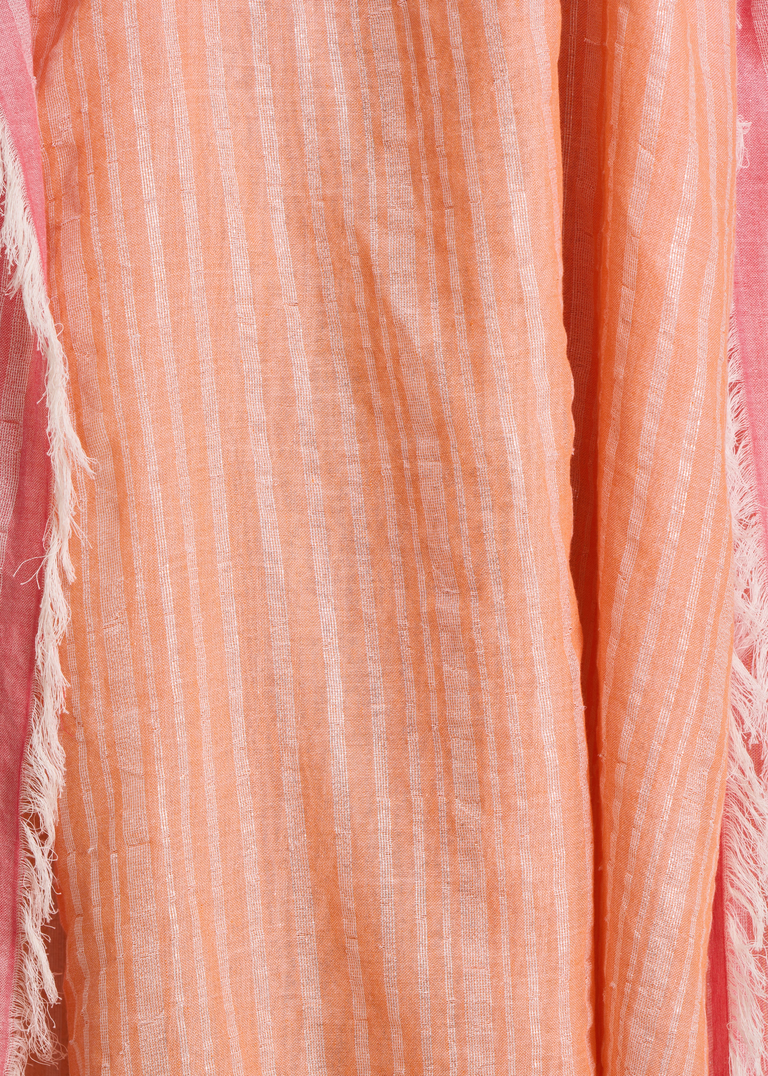 la-f-e-marabout-e-foulard-schal-baumwolle-orange-gestreift image 3