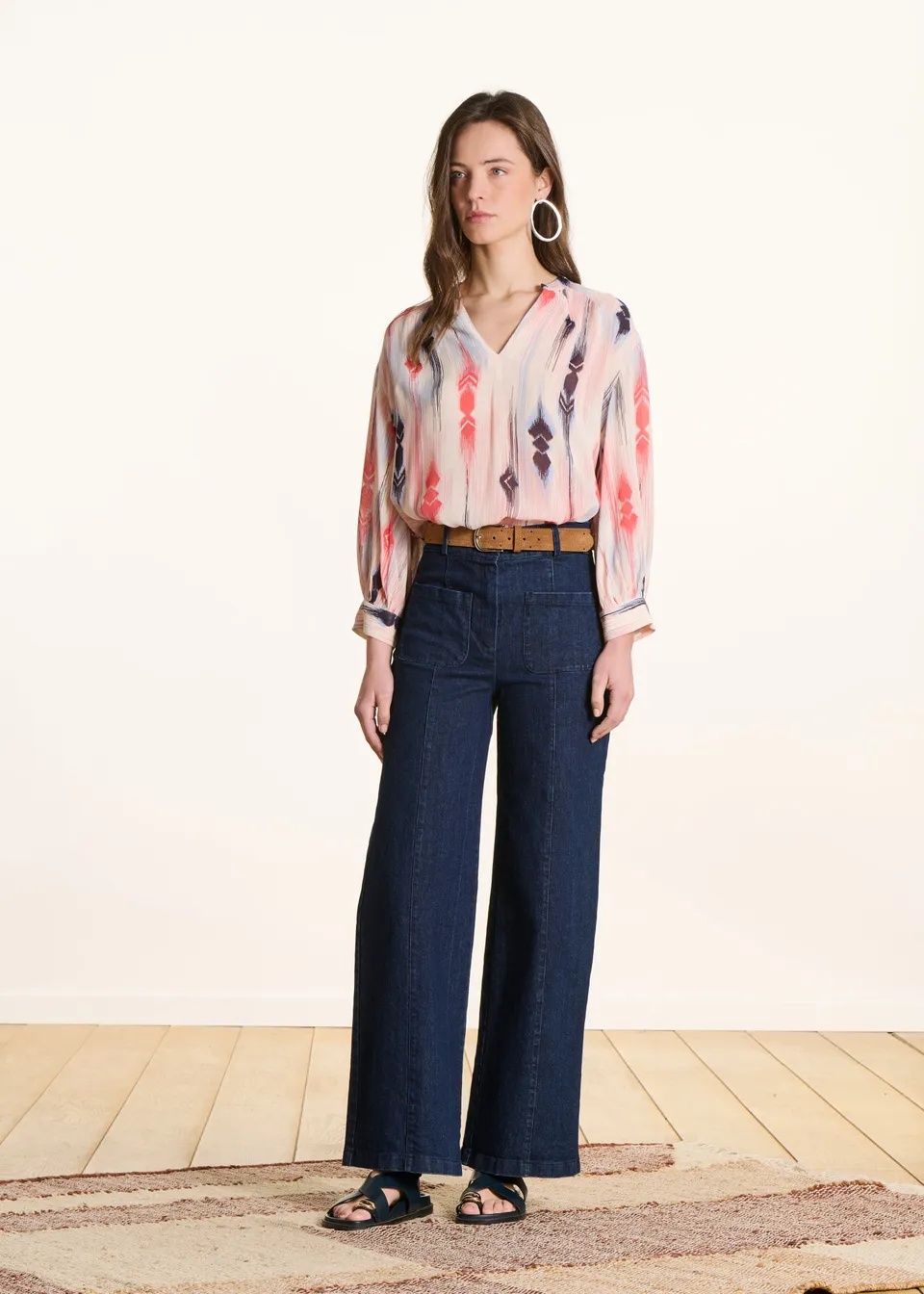 la-f-e-marabout-e-sean-jeans-brut-wide-leg-high-waist image 1