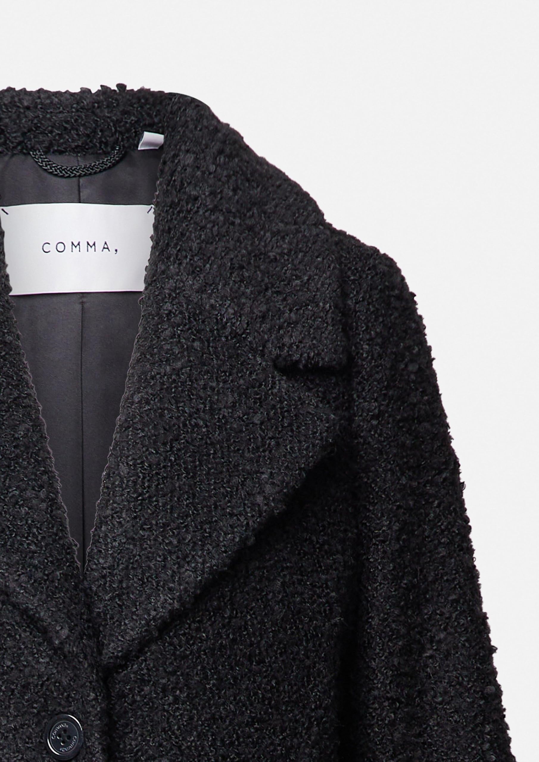 comma-boucl-jacke-kurz-jacke-gr-44-mit-reverskragen image 4