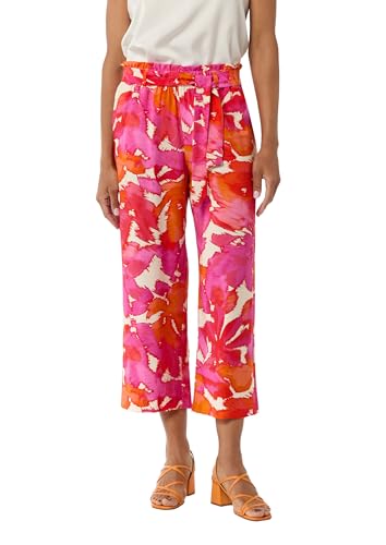 comma-stoffhose-flare-koralle-mit-print-muster image 6