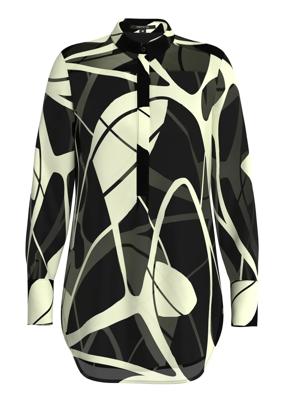 comma-2145169-bluse-damen-langarm-muster image 1