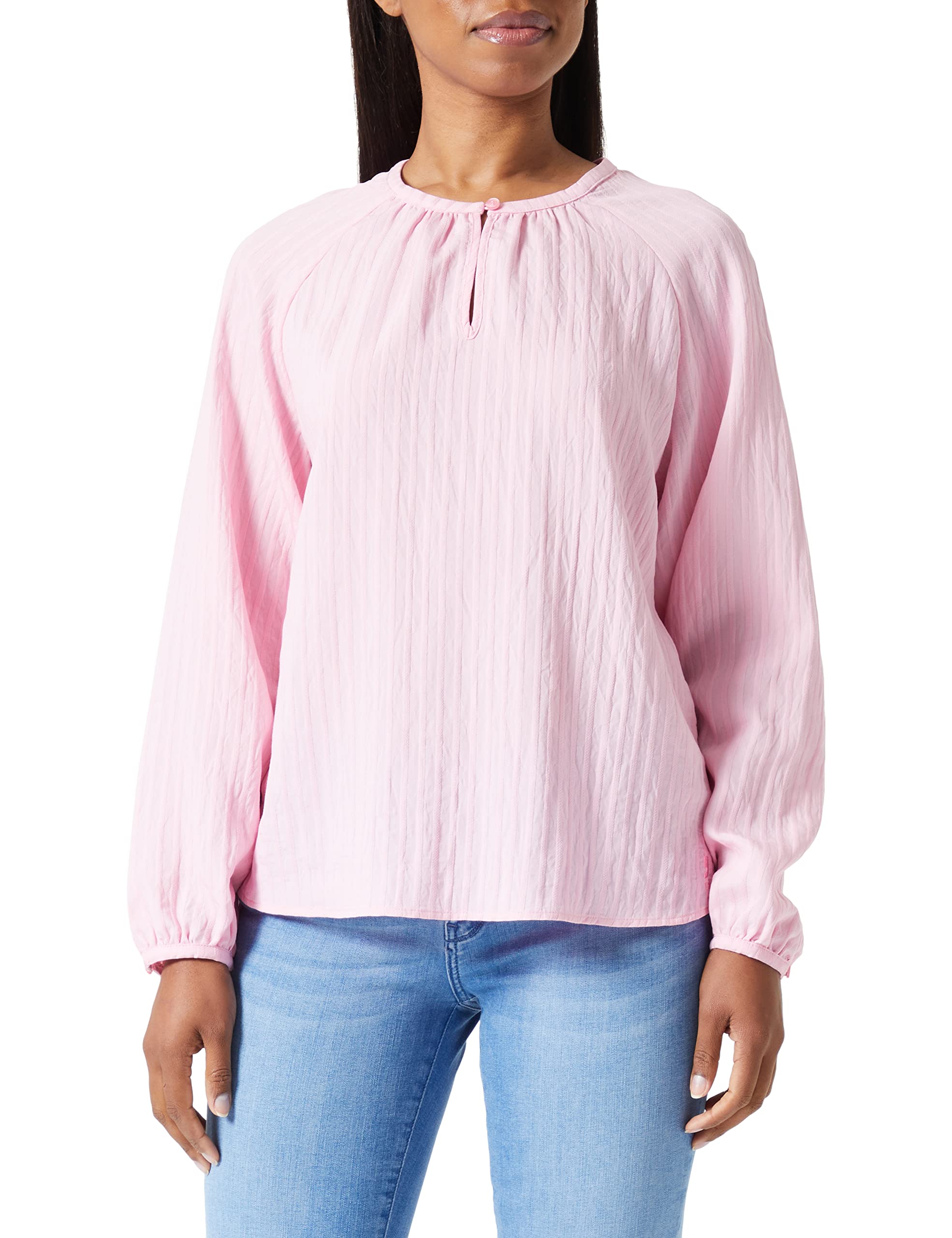 comma-bluse-jacquard-streifen-viskosemix-gr-e-36 image 1