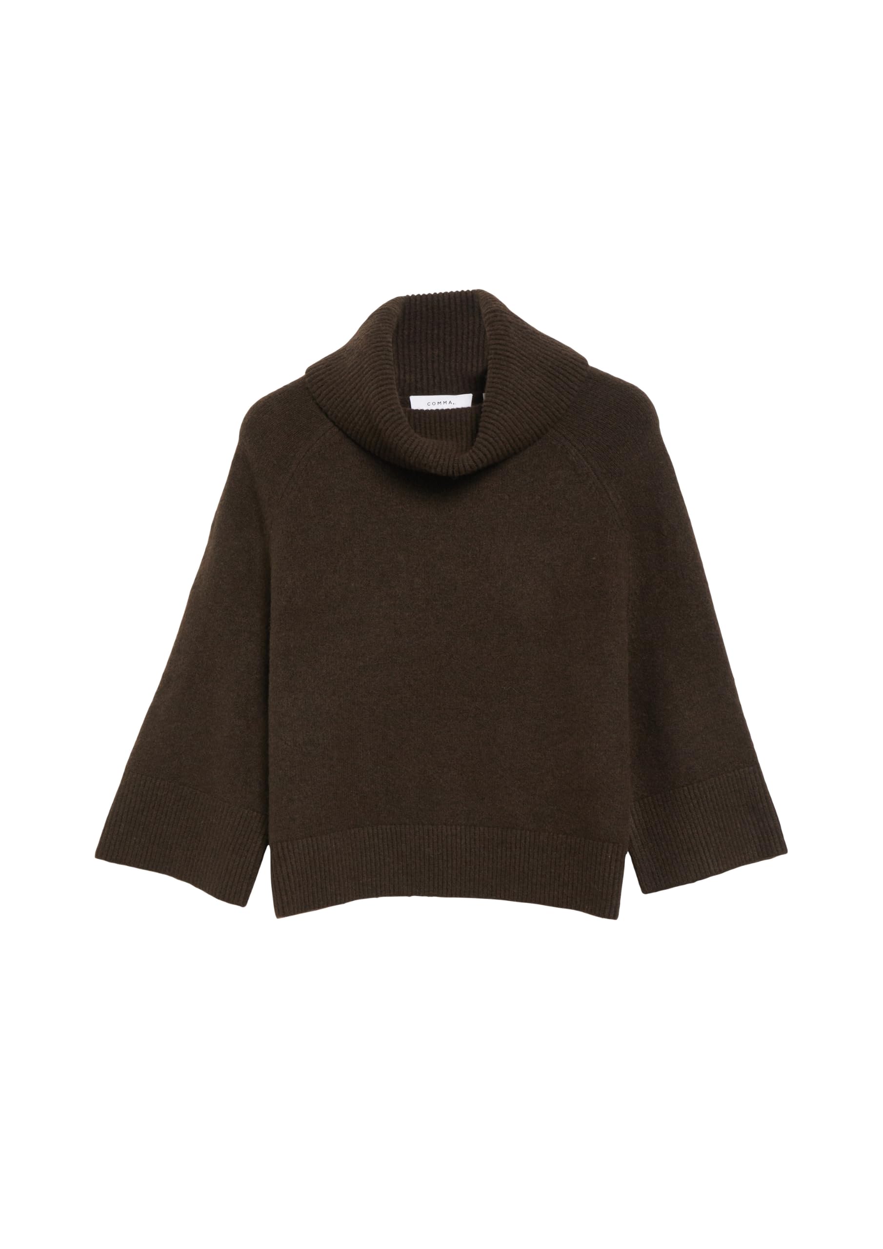 comma-poncho-pullover-rollkragen-loose-fit-beige image 4
