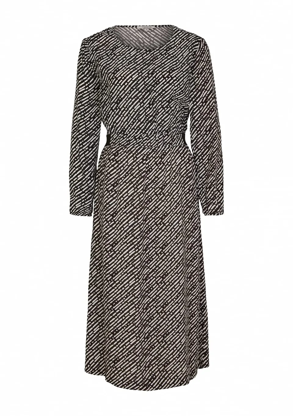 comma-midikleid-langarm-rundhals-kleid-gr-e-36 image 1