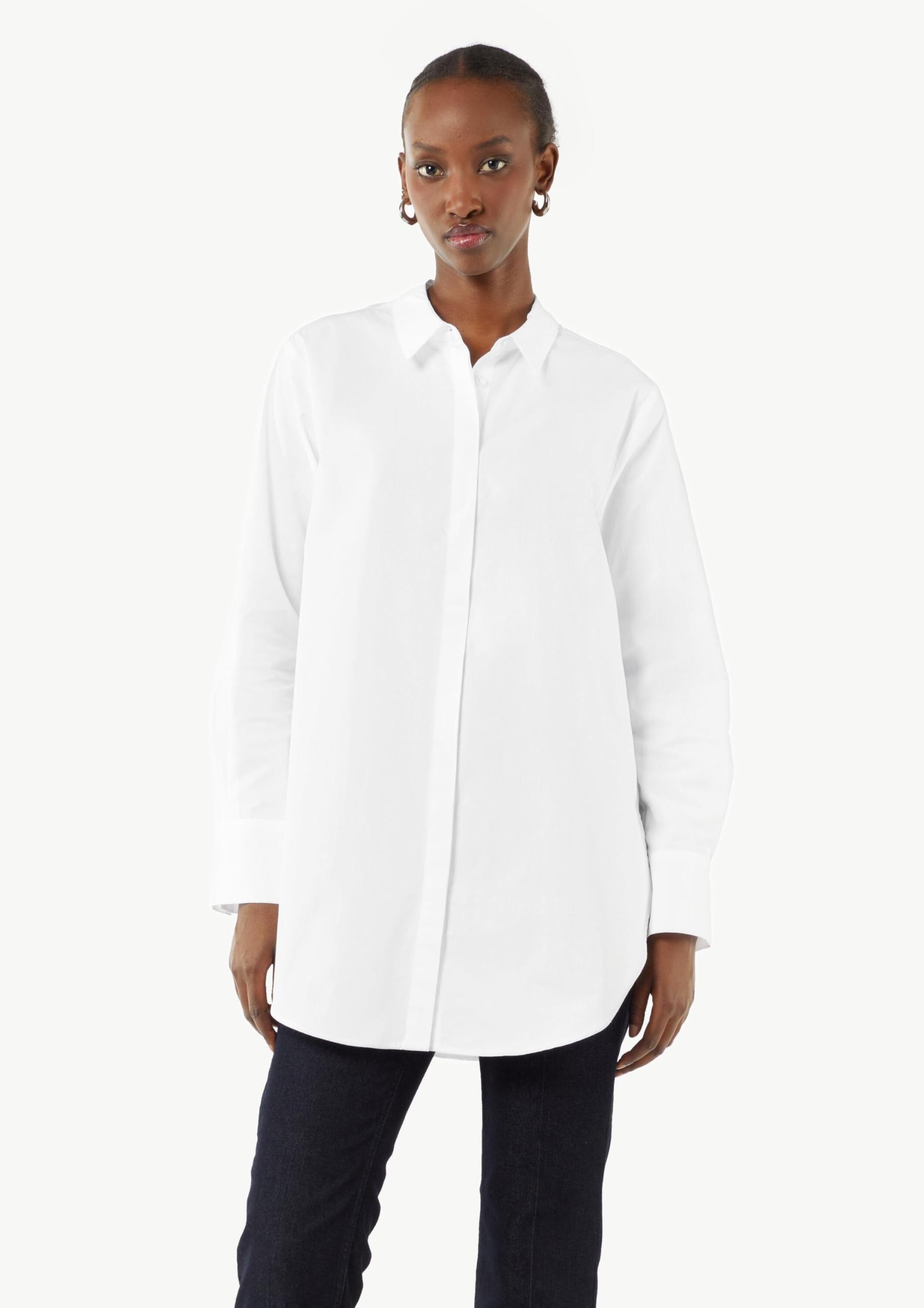 comma-blouses-damen-bluse-wei-gr-34-aus-baumwolle image 5